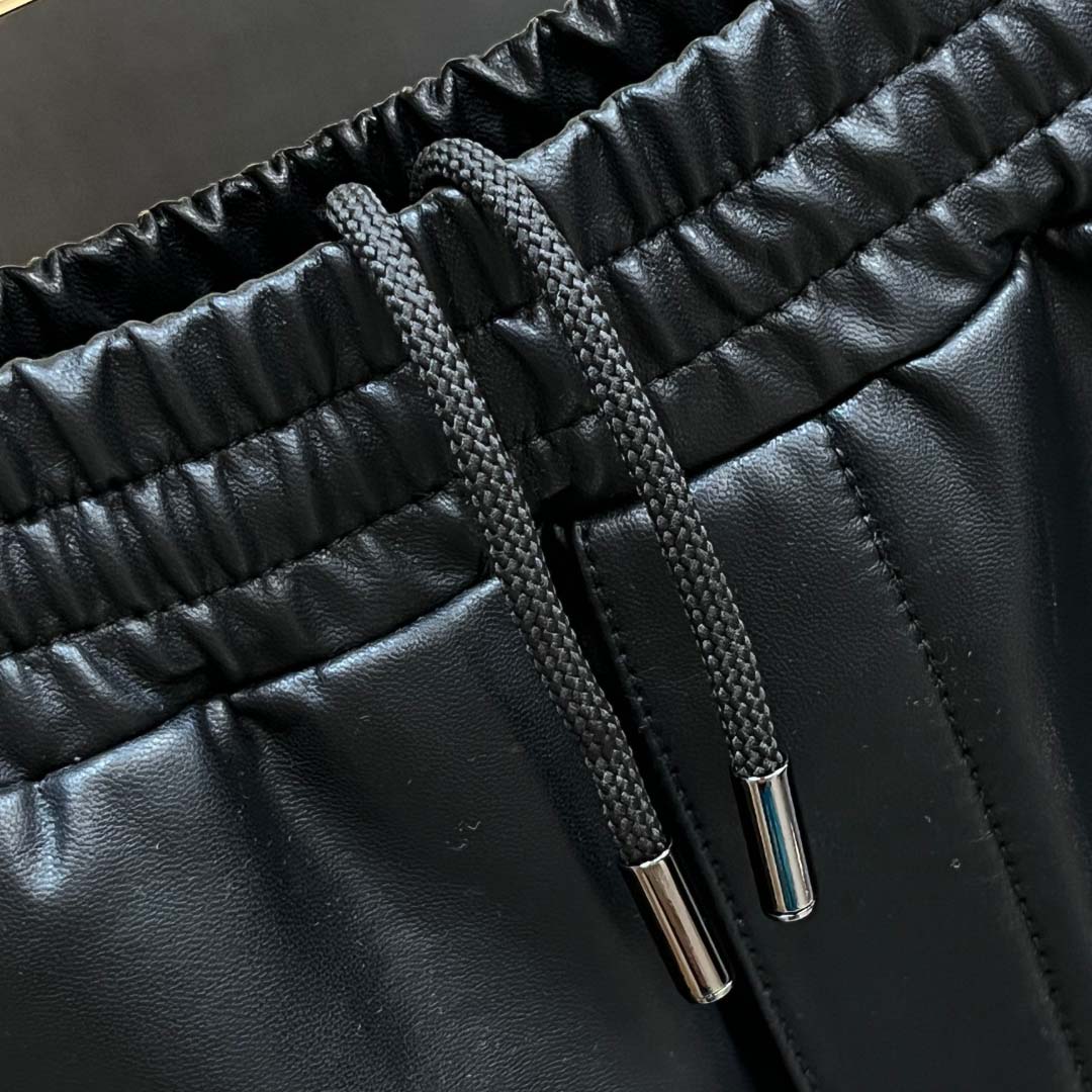 Prada Nappa Leather Bermudas - FashionPlug