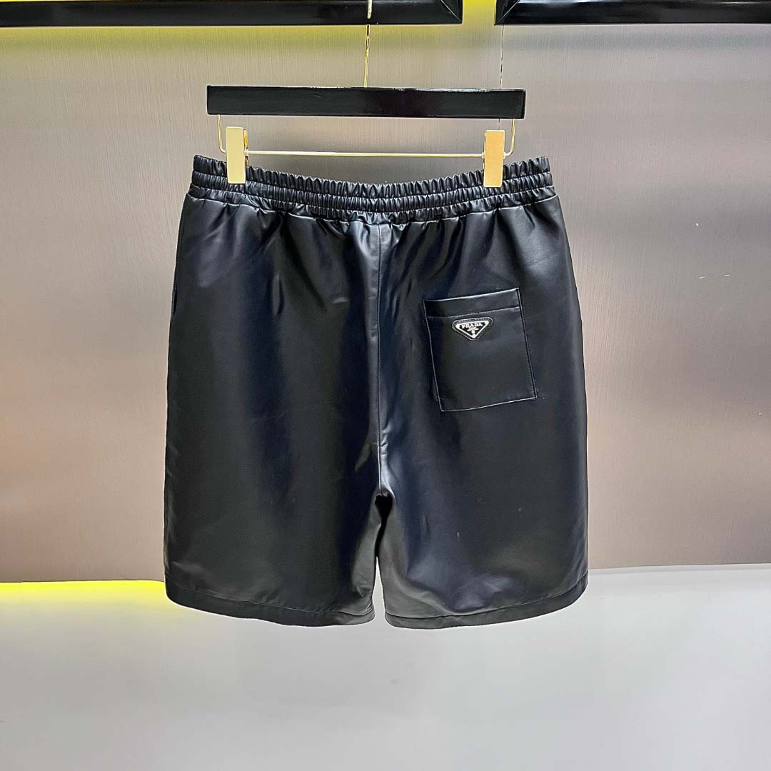 Prada Nappa Leather Bermudas - FashionPlug