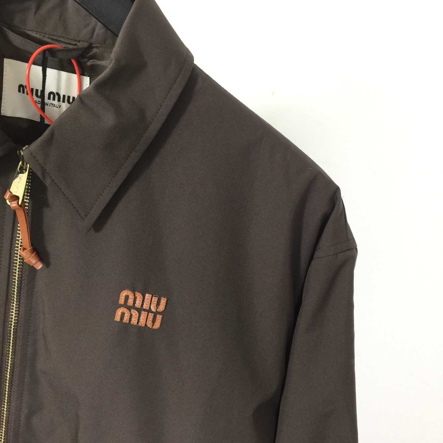Miu Miu Panama Cotton Blouson Jacket - FashionPlug