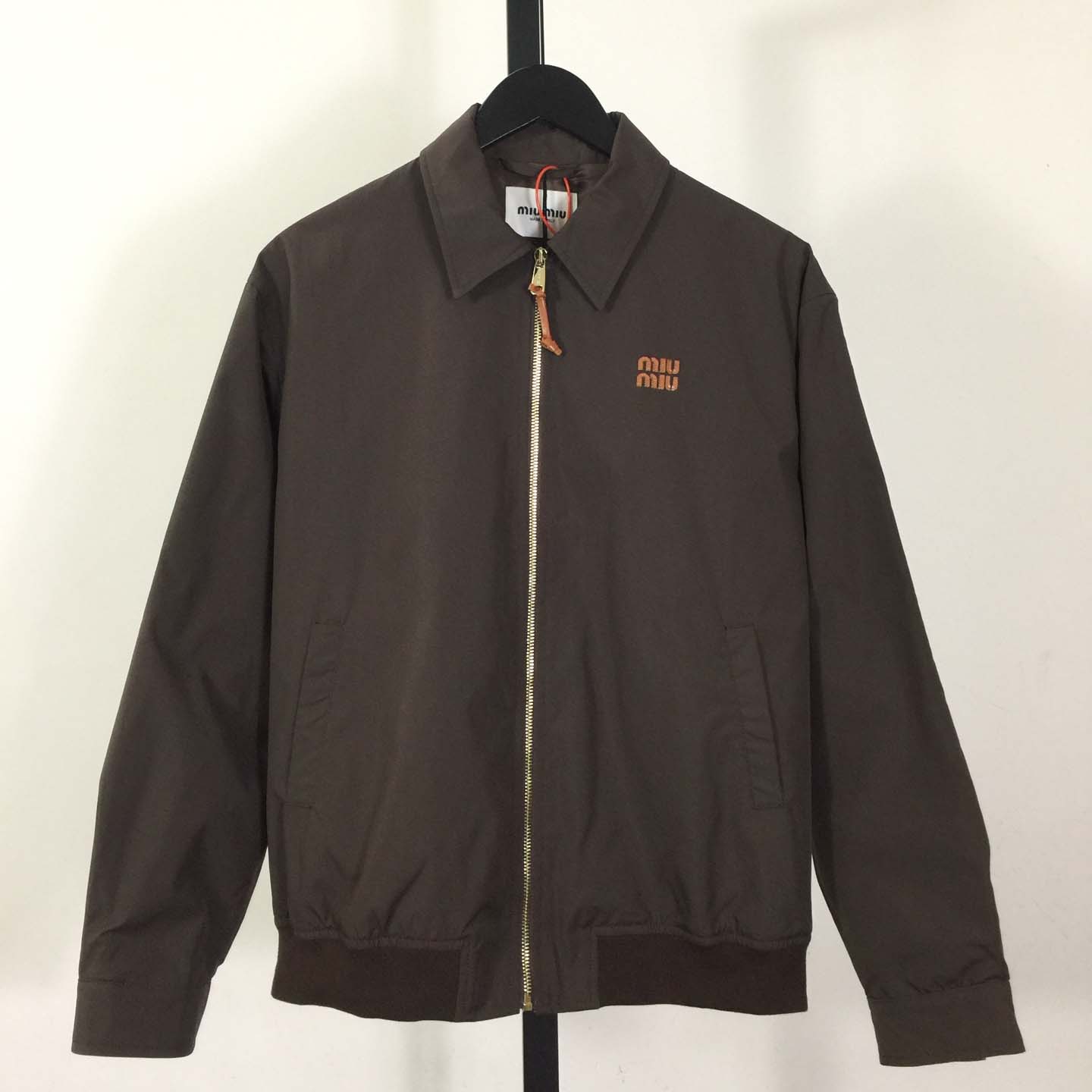 Miu Miu Panama Cotton Blouson Jacket - FashionPlug