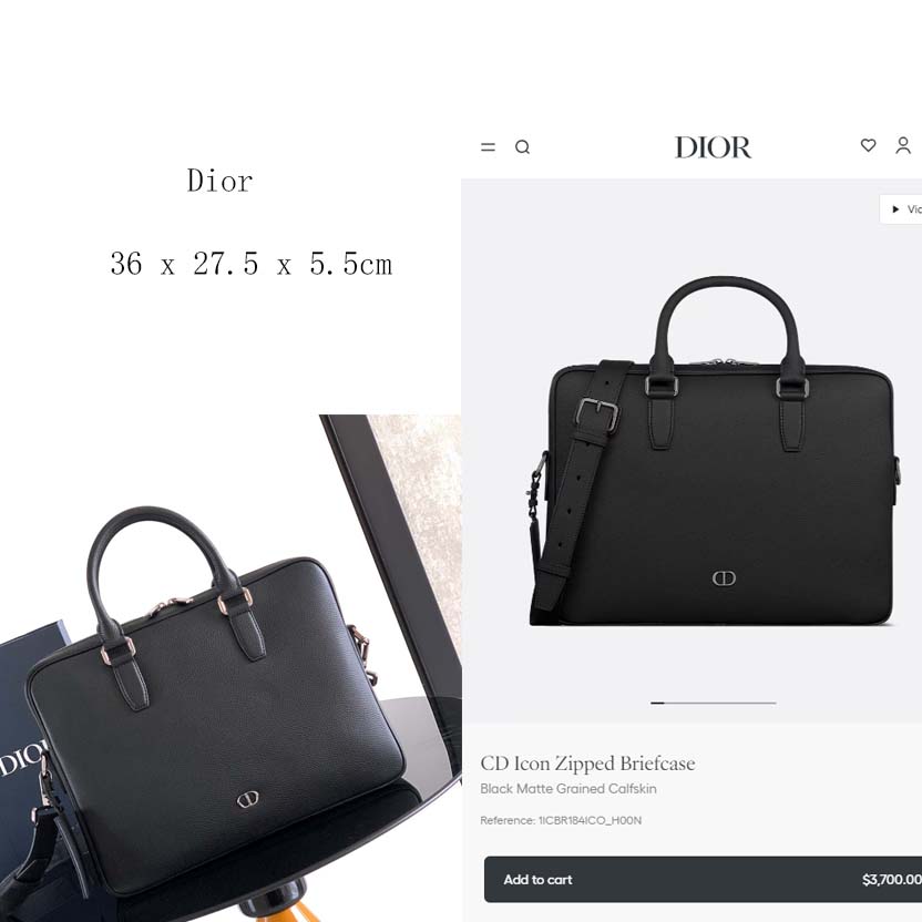 Dior CD Icon A5 Triangle Pouch  - FashionPlug