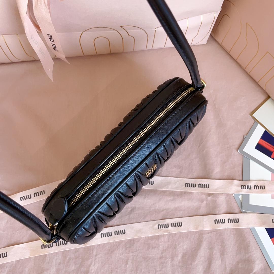 Miu Miu Matelassé Nappa Leather Pouch - FashionPlug