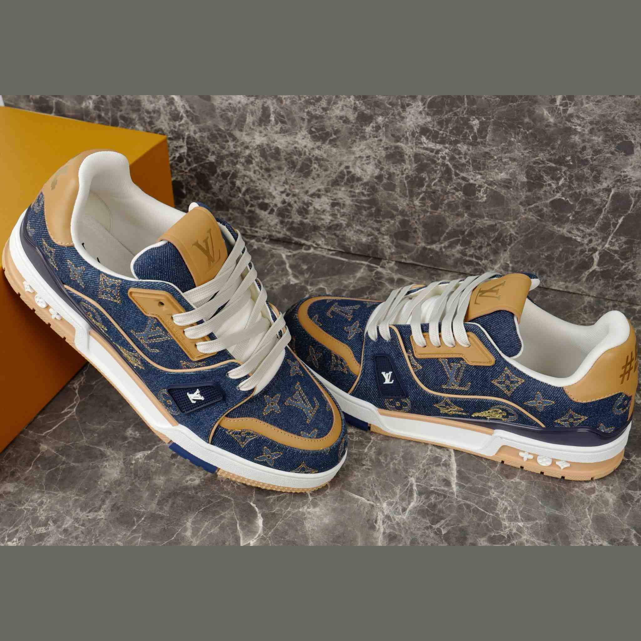 Louis Vuitton LV Trainer Sneaker   1AJ354 - FashionPlug