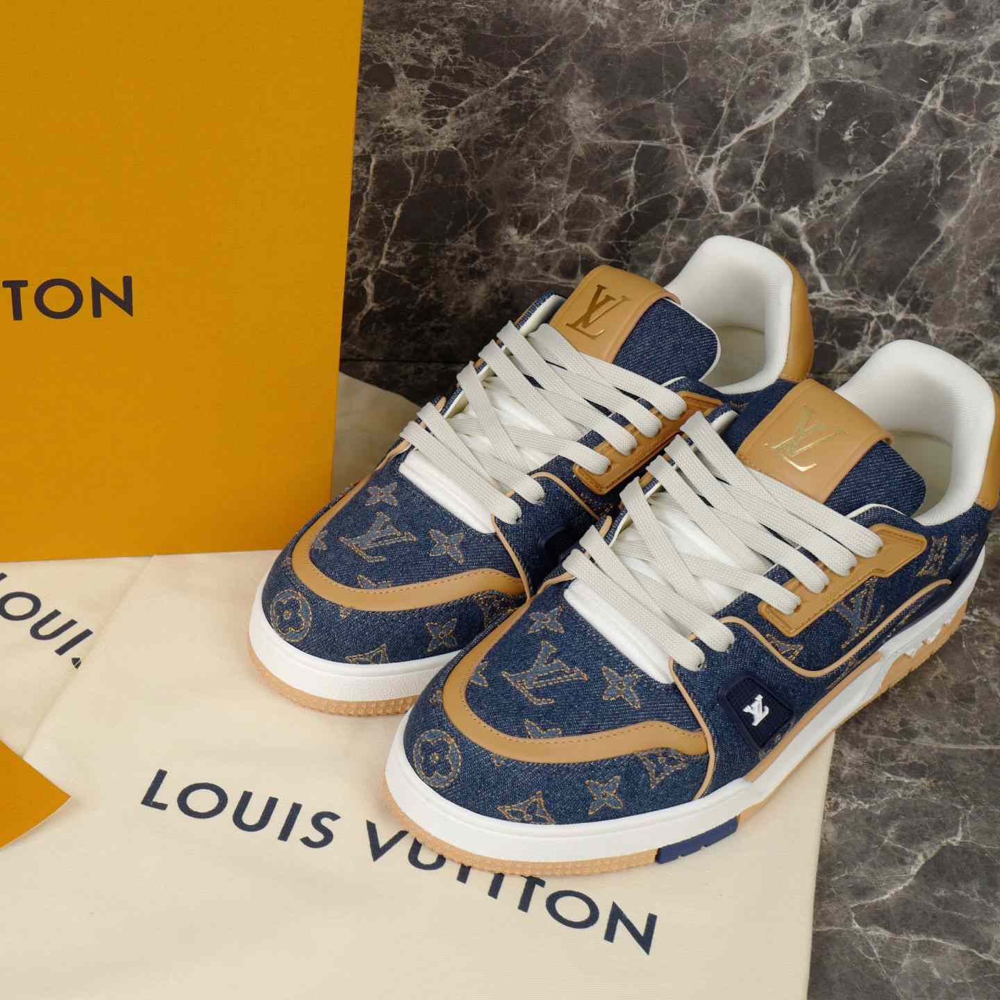 Louis Vuitton LV Trainer Sneaker   1AJ354 - FashionPlug
