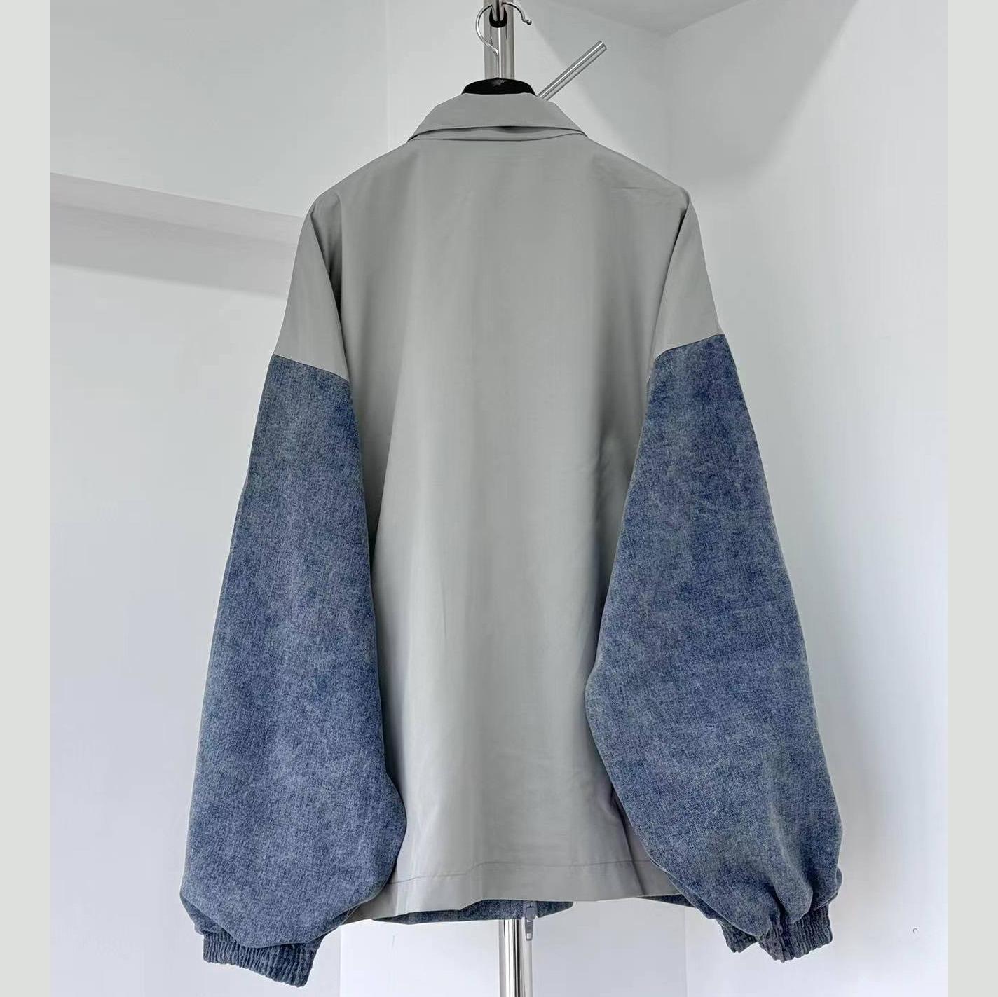 Balenciaga Logo-printed Colour-block Jacket - FashionPlug