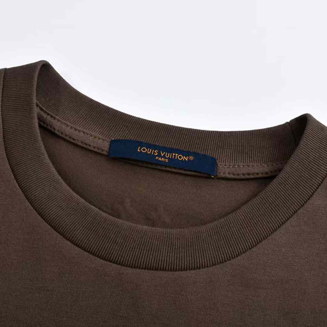 Louis Vuitton Washed Embellished Cotton T-Shirt   1AHCL3 - FashionPlug