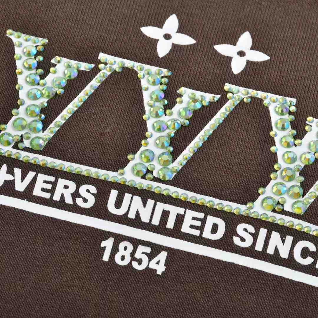 Louis Vuitton Washed Embellished Cotton T-Shirt   1AHCL3 - FashionPlug