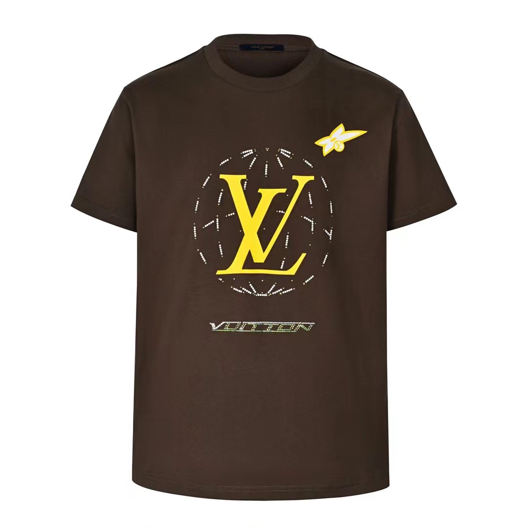 Louis Vuitton Washed Embellished Cotton T-Shirt   1AHCL3 - FashionPlug
