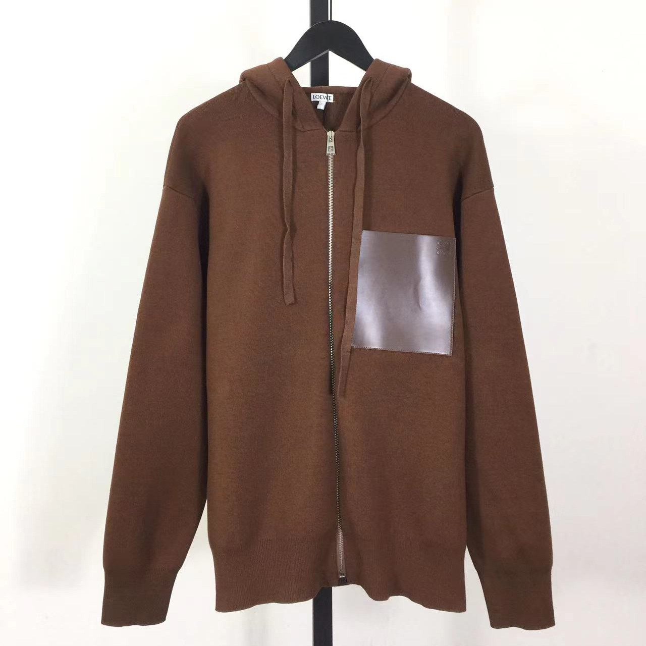 Loewe Zip-up Hoodie In Wool - FashionPlug