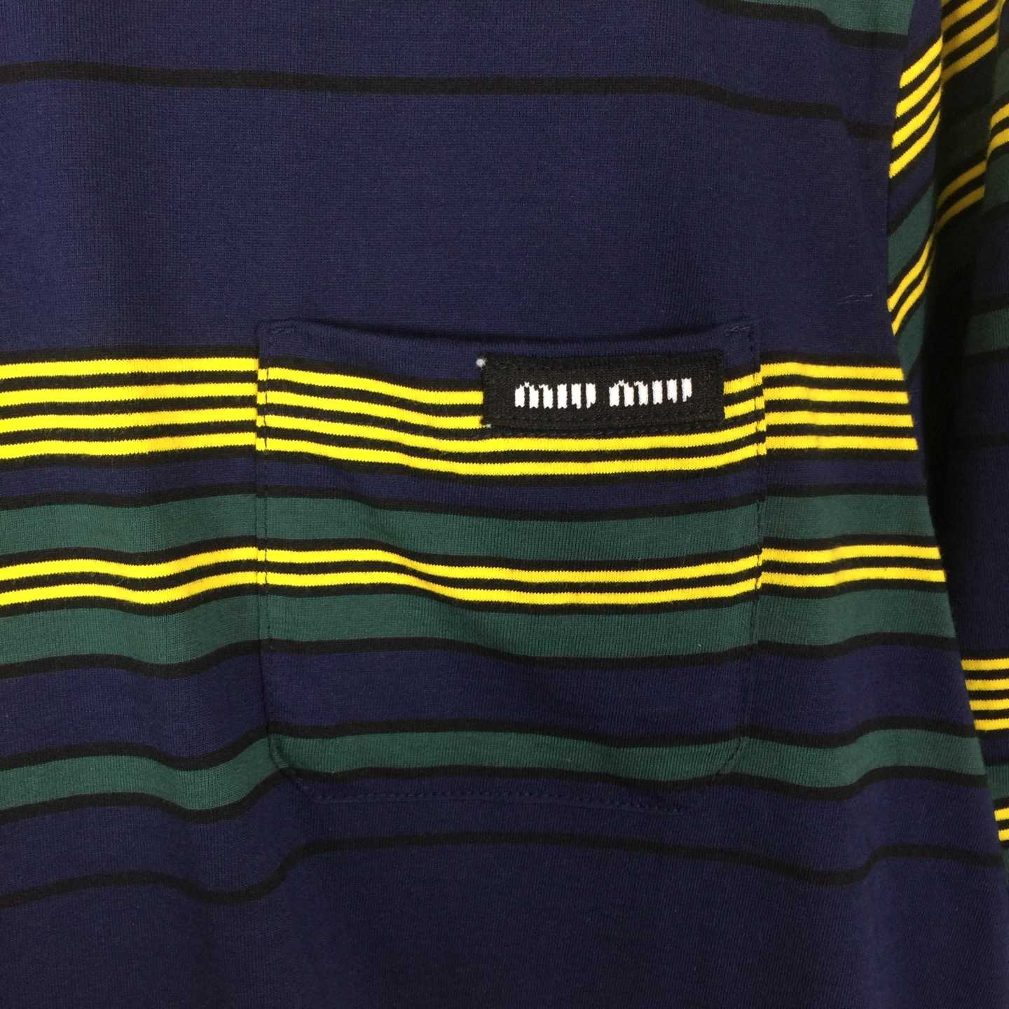 Miu Miu Striped Pocket Top - FashionPlug