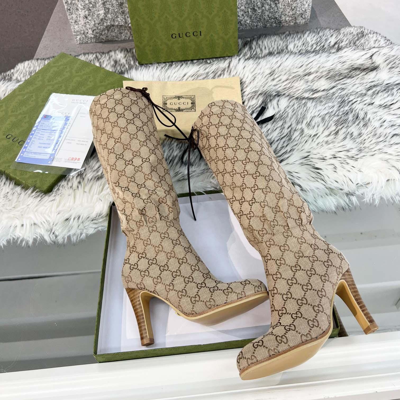 Gucci Knee High Boots - FashionPlug