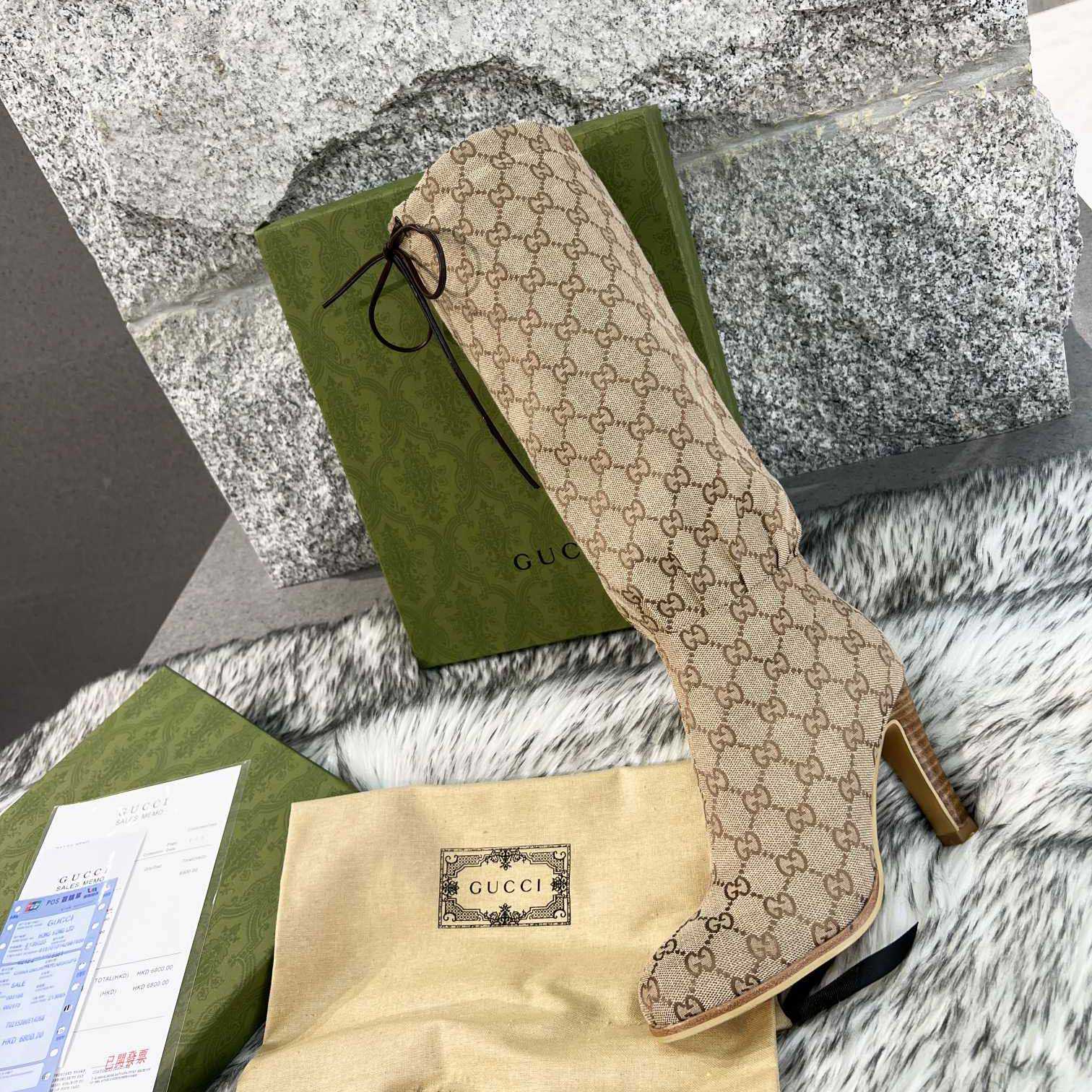 Gucci Knee High Boots - FashionPlug