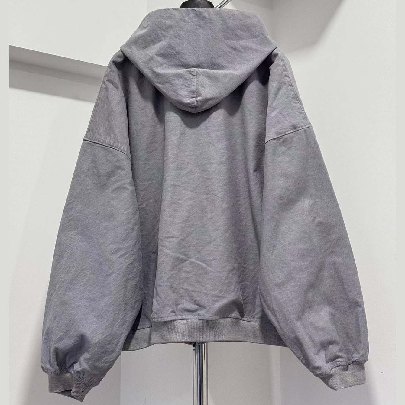 Balenciaga Trompe-l'oeil Zip-up Hoodie - FashionPlug