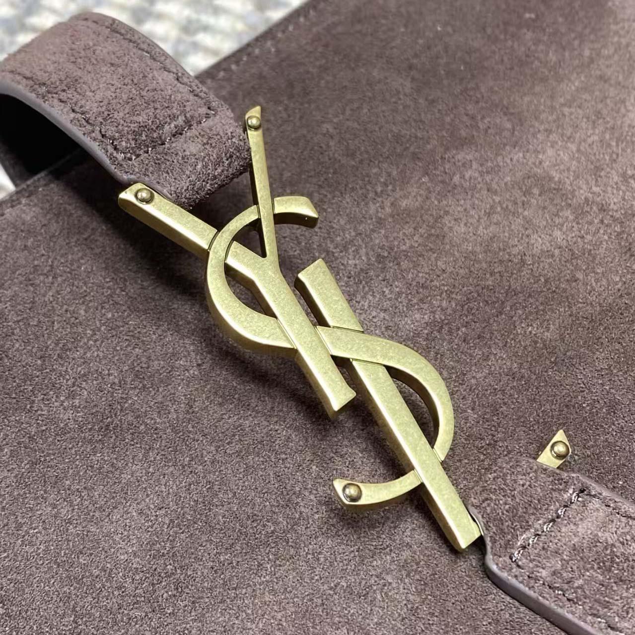 Saint Laurent LE 5 À 7 Bea In Suede - FashionPlug