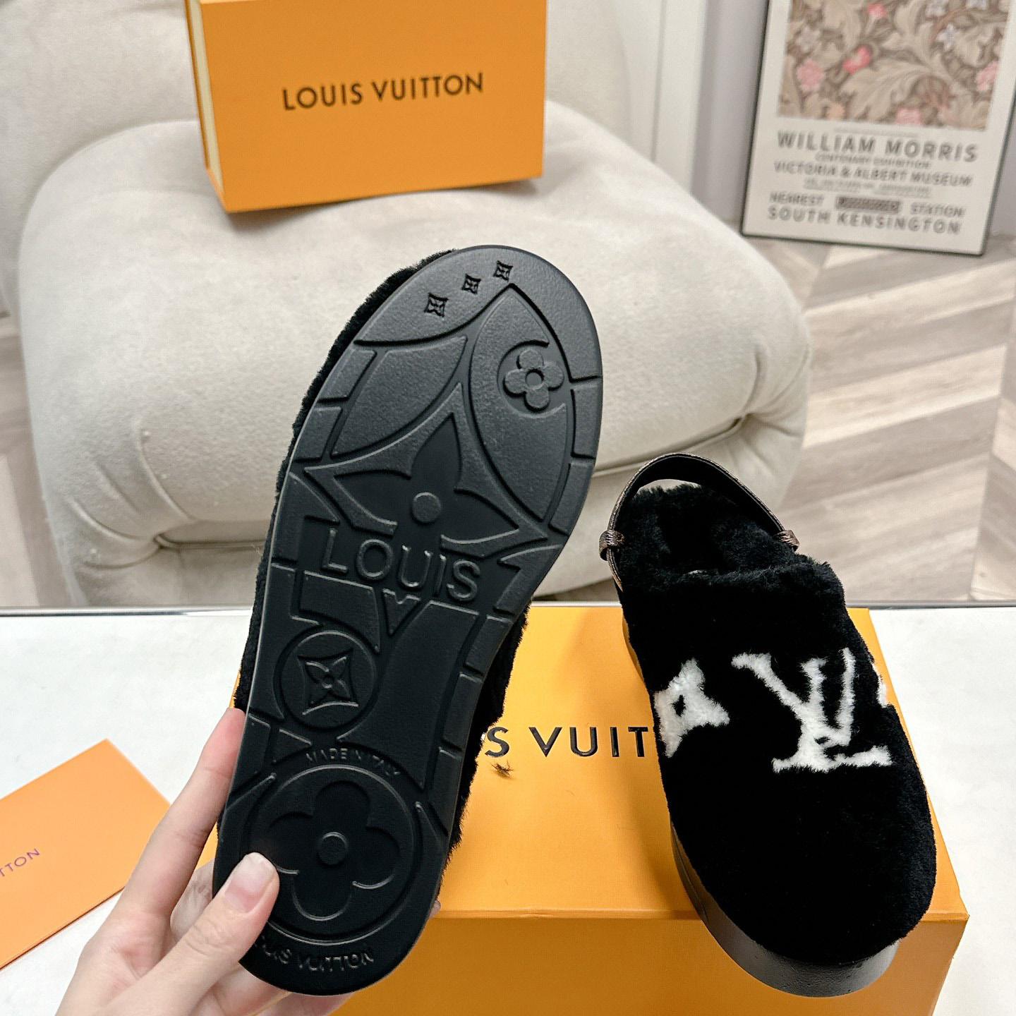 Louis Vuitton Aspen Platform Closed Mule  - FashionPlug