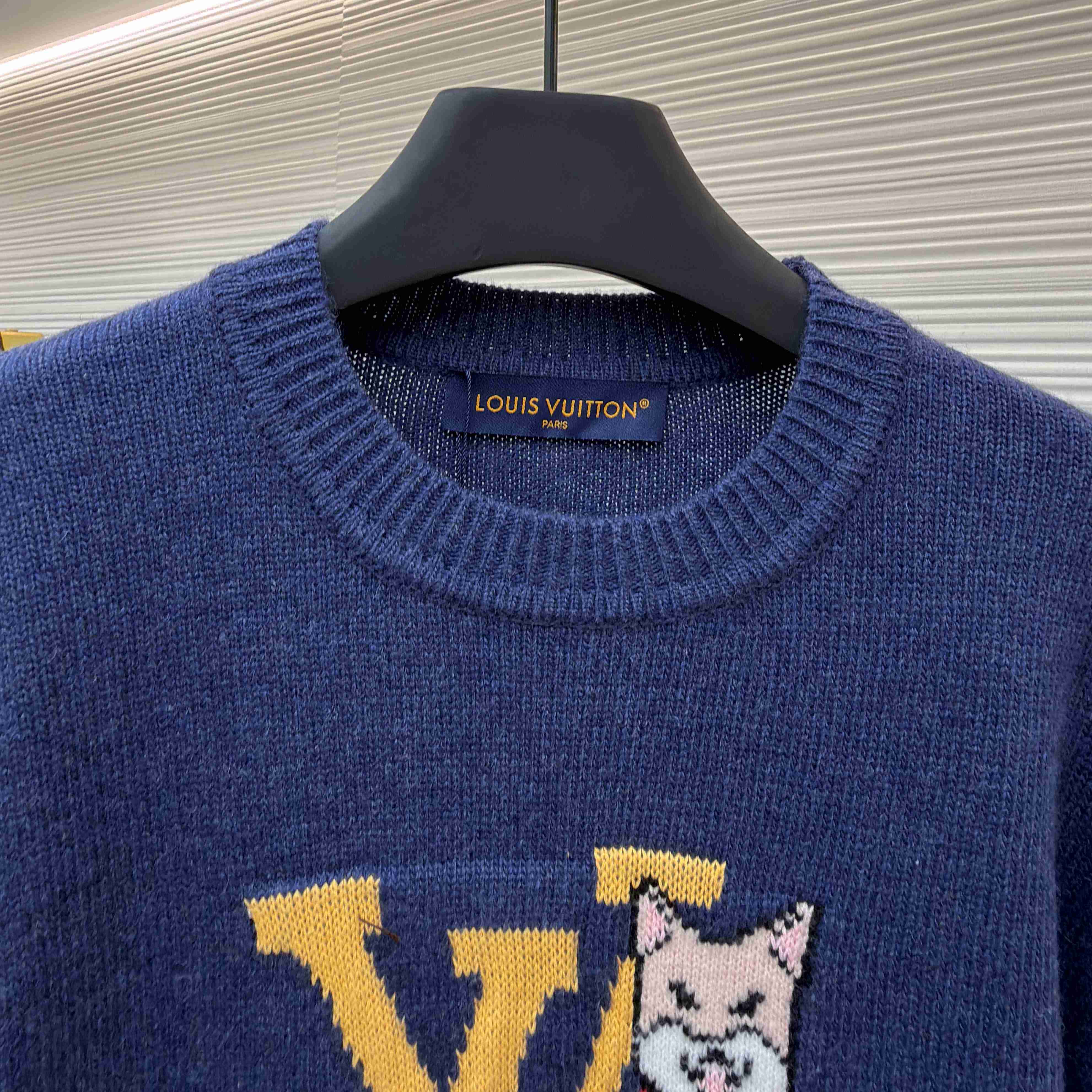 Louis Vuitton Long-Sleeved Intarsia Pullover - FashionPlug