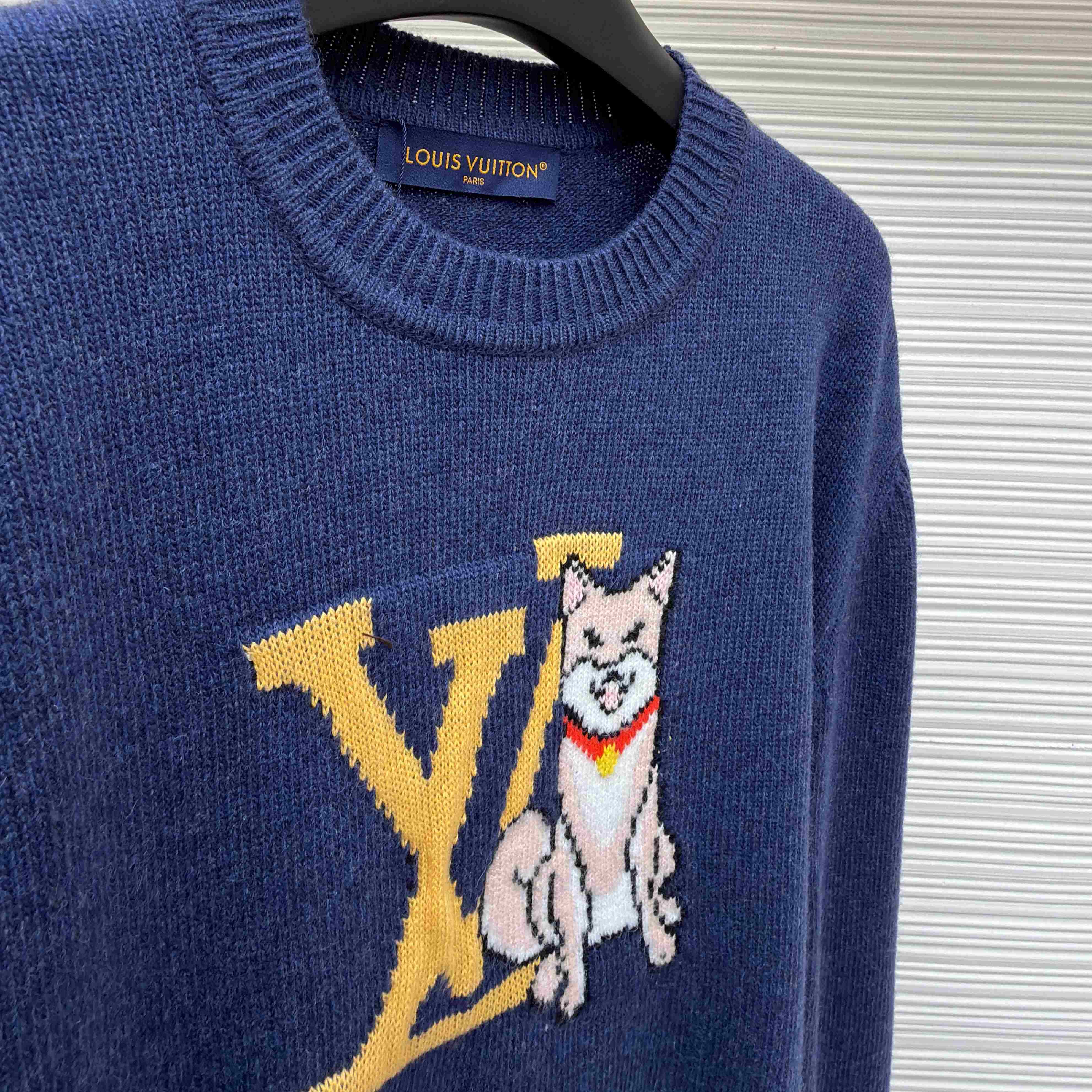 Louis Vuitton Long-Sleeved Intarsia Pullover - FashionPlug