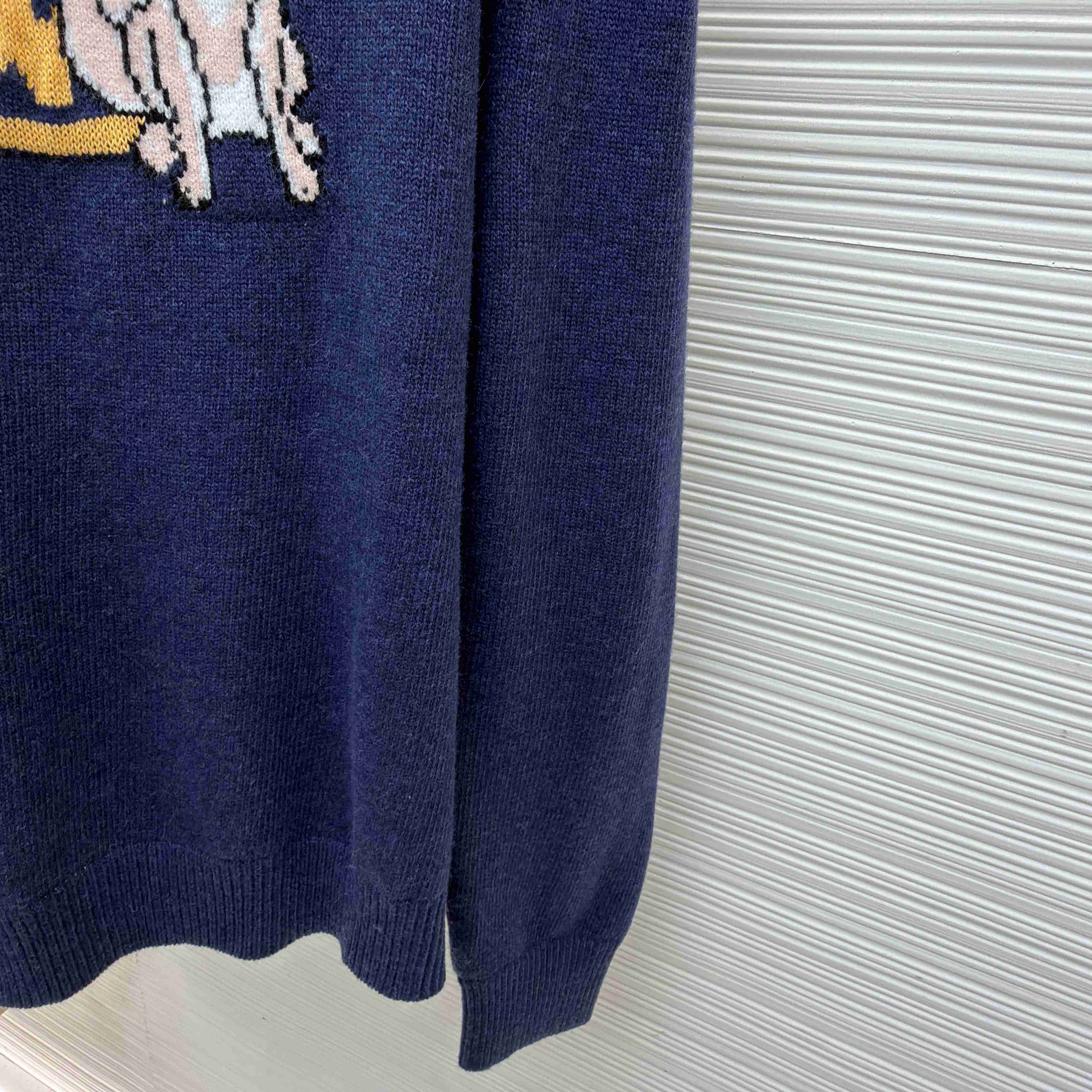 Louis Vuitton Long-Sleeved Intarsia Pullover - FashionPlug