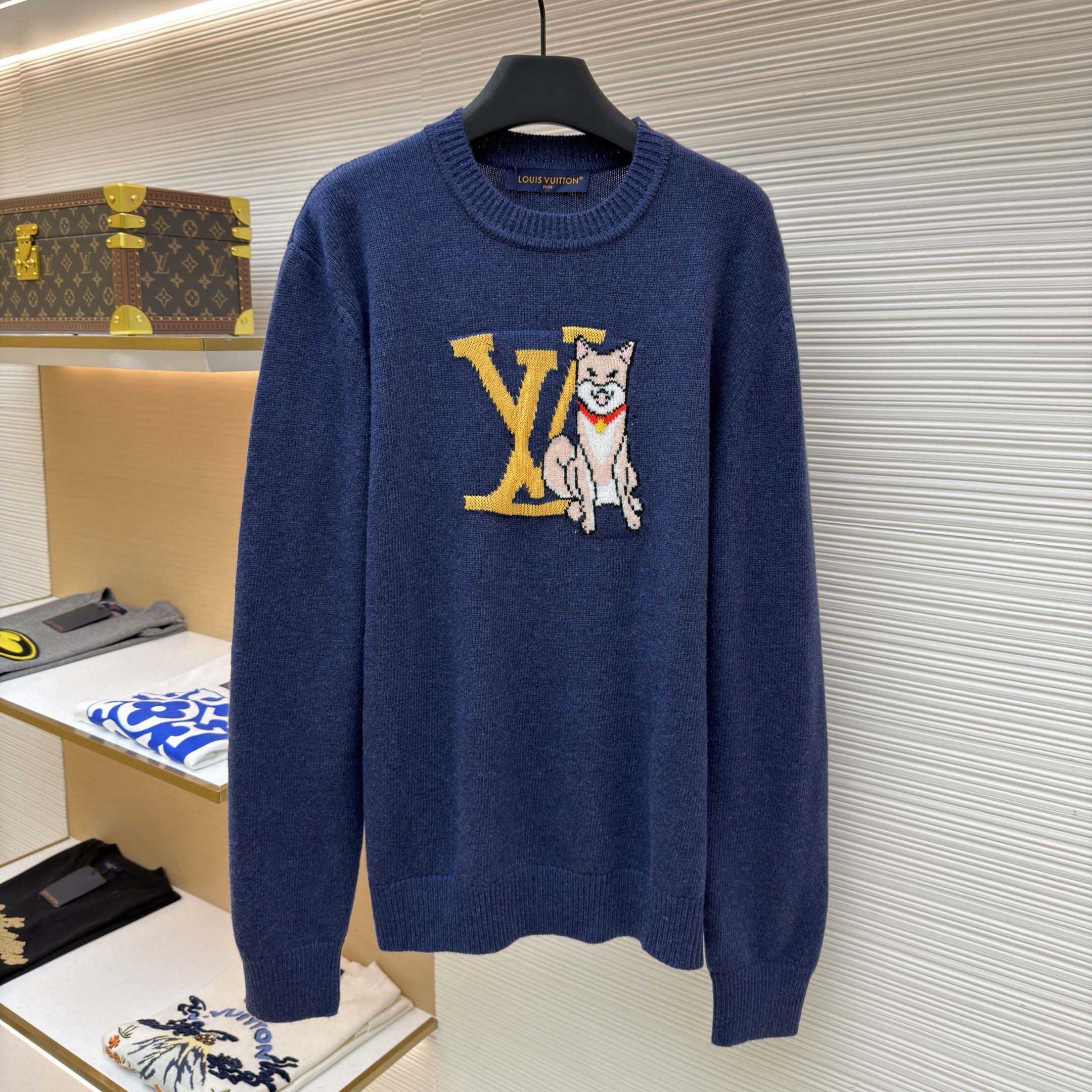 Louis Vuitton Long-Sleeved Intarsia Pullover - FashionPlug