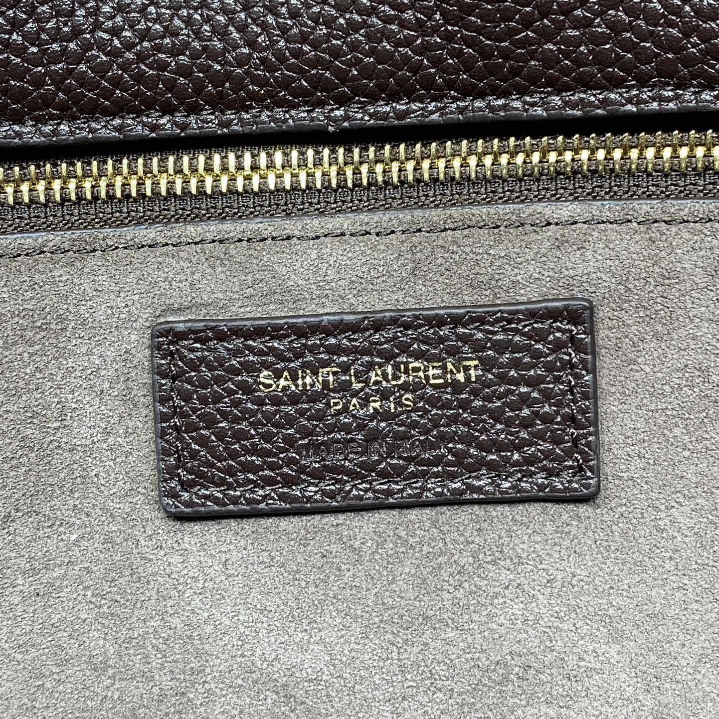 Saint Laurent LE 5 À 7 Bea In Grained Leather - FashionPlug