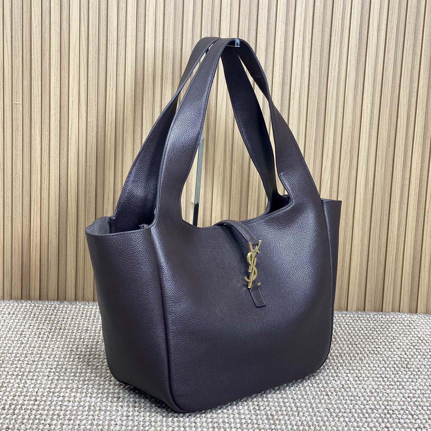 Saint Laurent LE 5 À 7 Bea In Grained Leather - FashionPlug