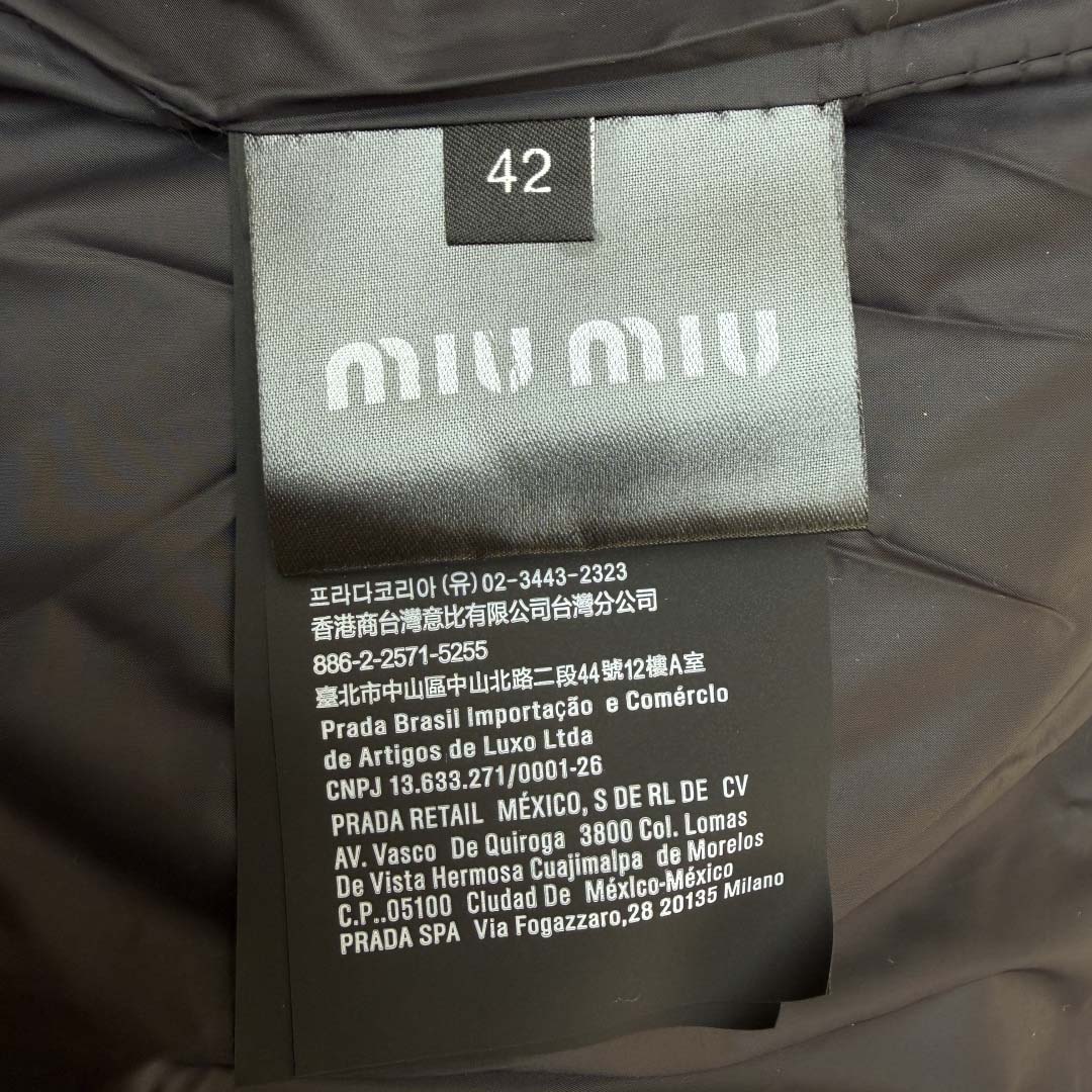 Miu Miu Fleece Down Jacket - FashionPlug