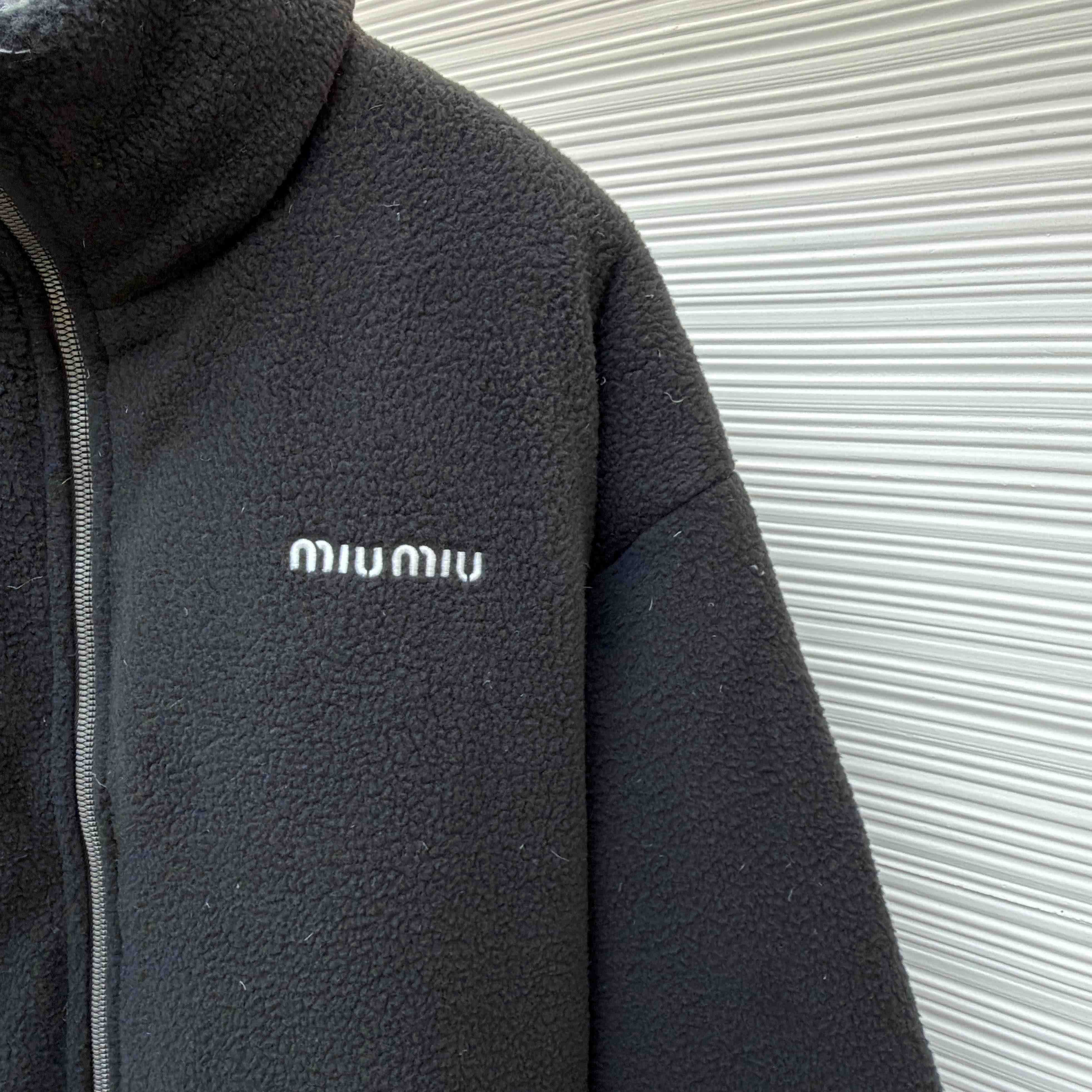 Miu Miu Fleece Down Jacket - FashionPlug