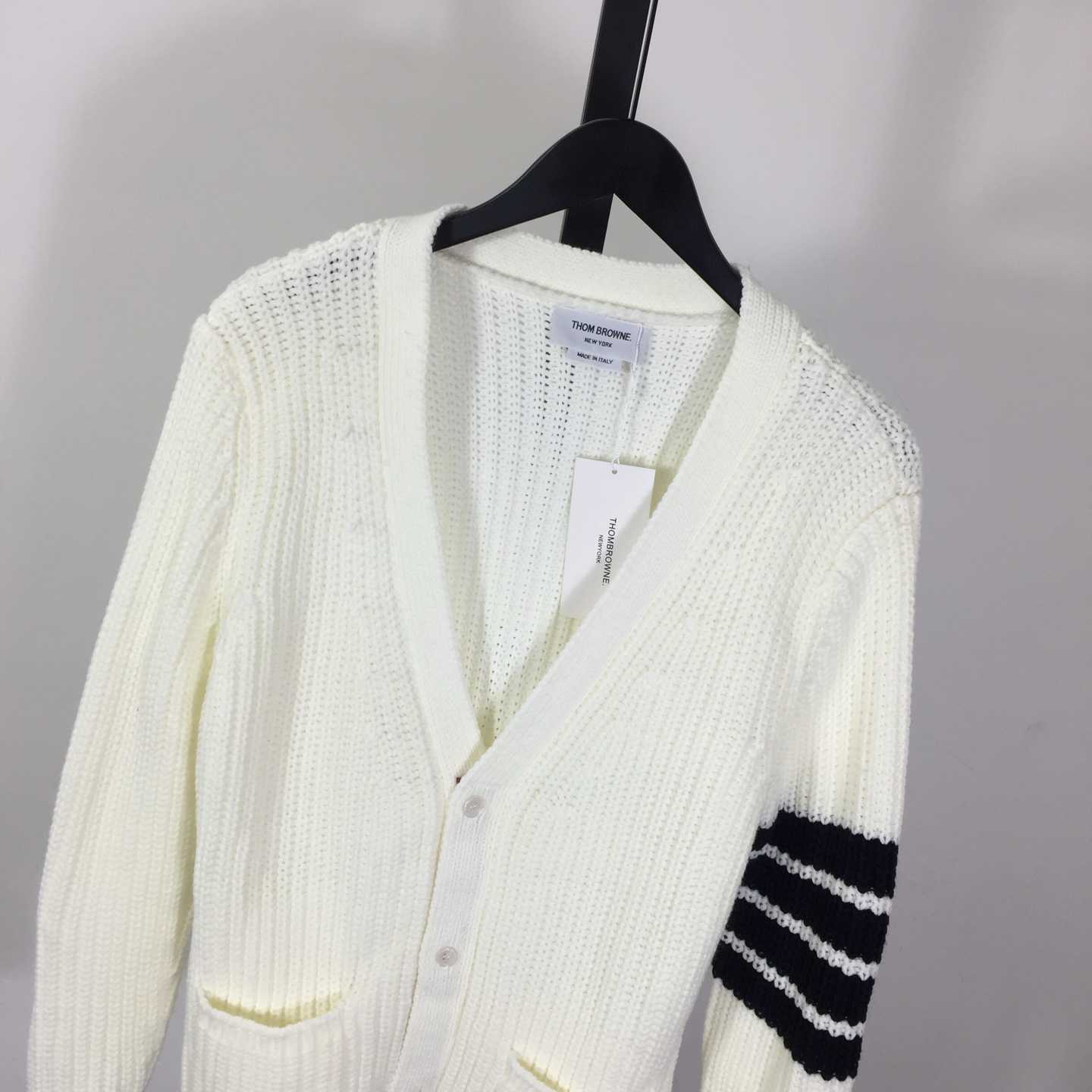 Thom Browne 4-Bar Cardigan - FashionPlug