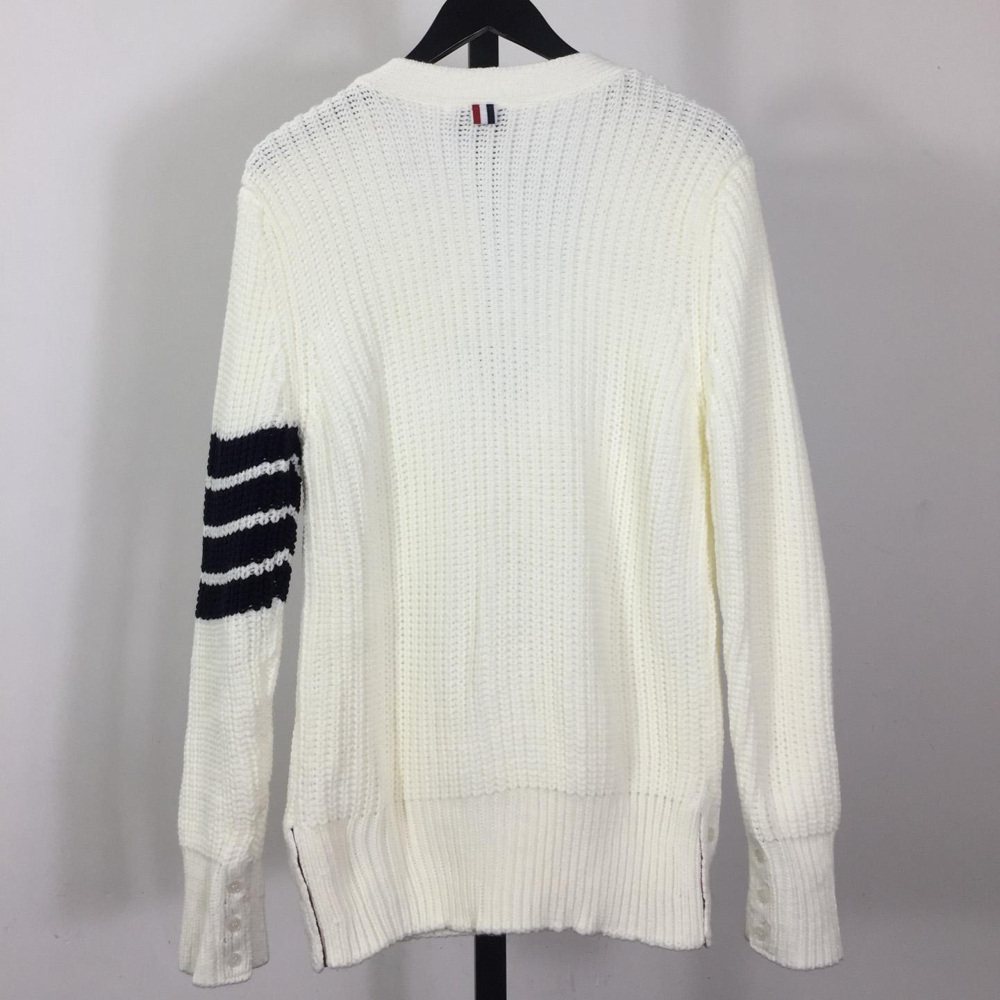 Thom Browne 4-Bar Cardigan - FashionPlug