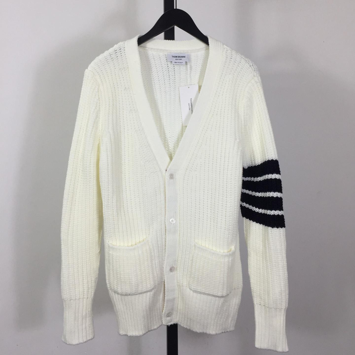 Thom Browne 4-Bar Cardigan - FashionPlug