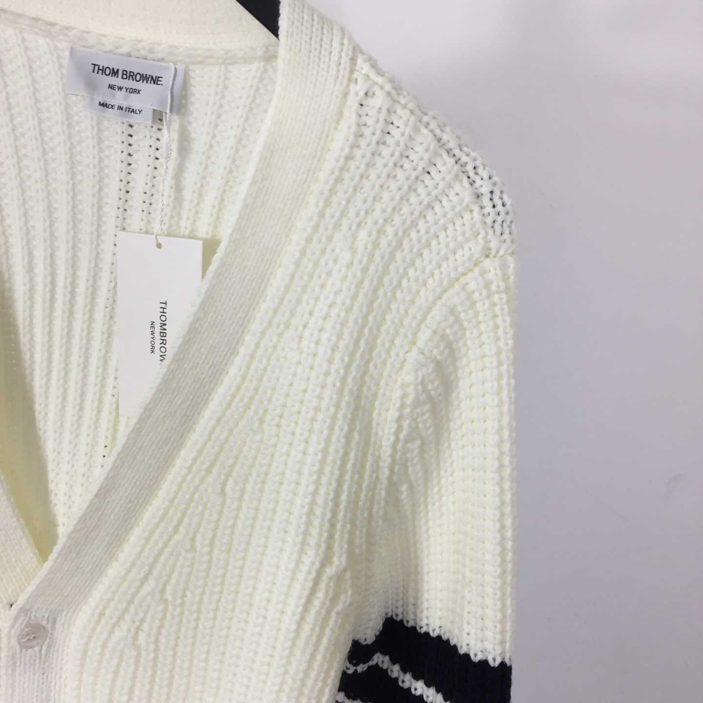 Thom Browne 4-Bar Cardigan - FashionPlug