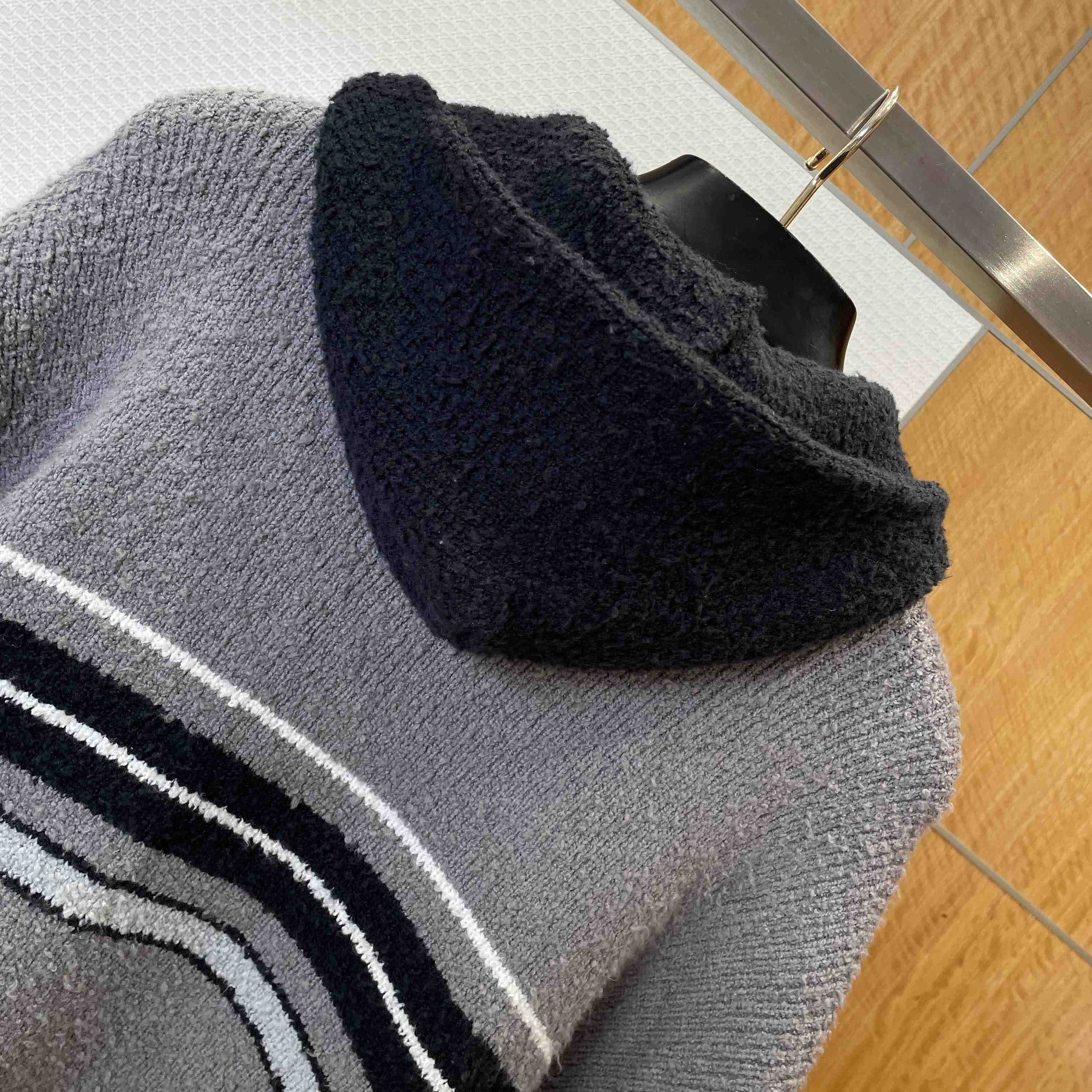 Balenciaga Fluffy Zip-Up Hoodie In Grey - FashionPlug