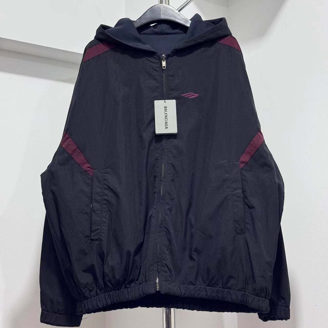 Balenciaga Reversible Jacket With Logo  - FashionPlug
