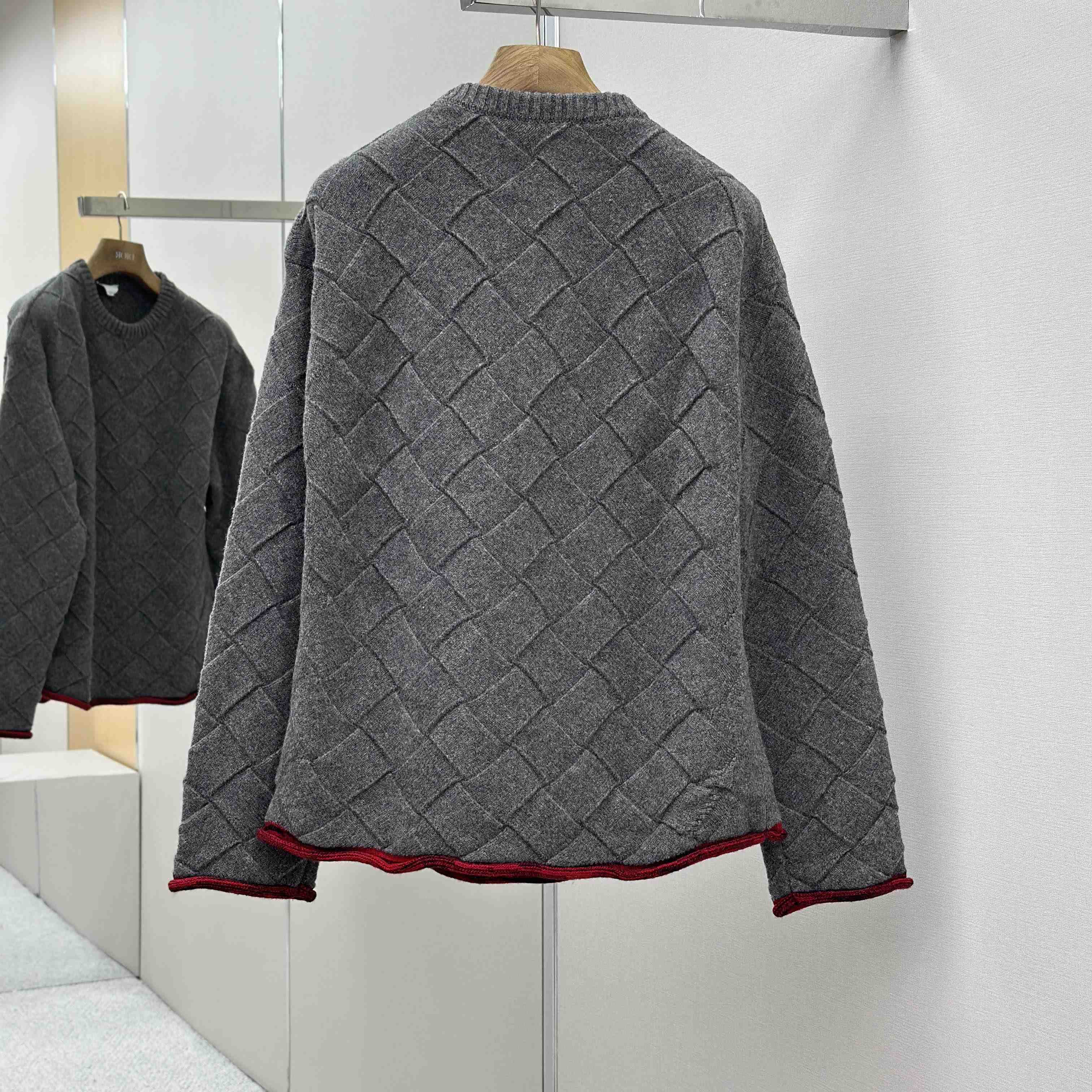 Bottega Veneta Wool Intrecciato 3D Knit Sweater - FashionPlug