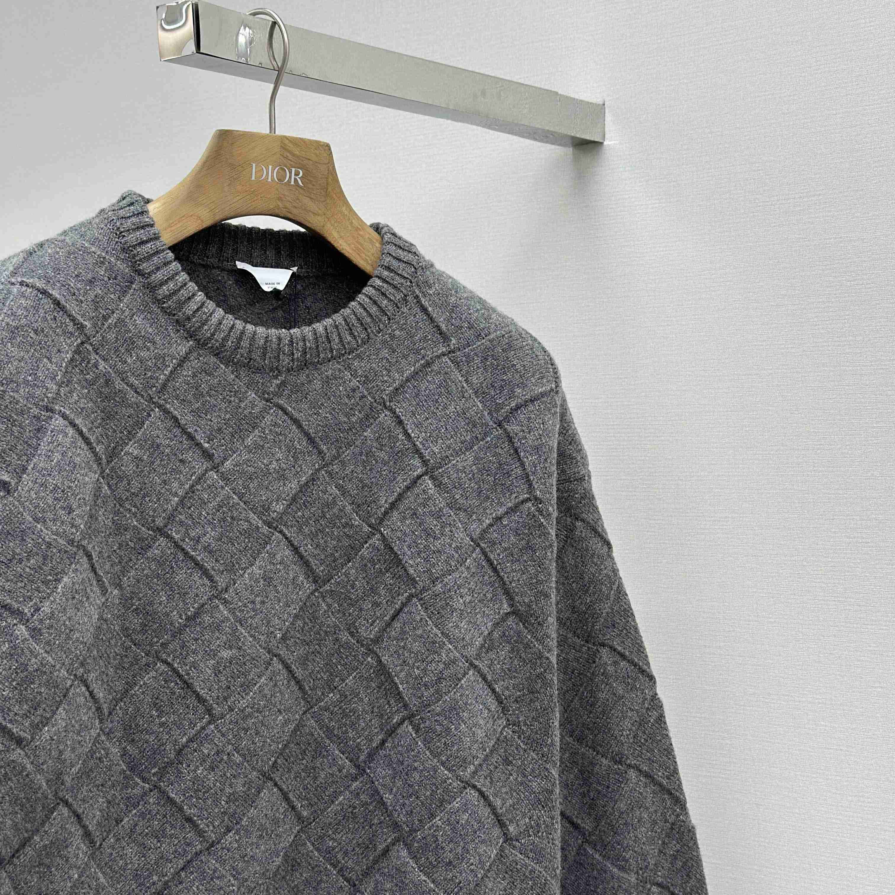Bottega Veneta Wool Intrecciato 3D Knit Sweater - FashionPlug