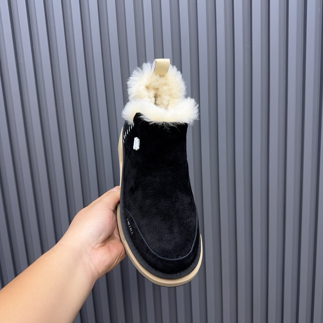 Amiri Malibu Shearling Lined Suede Boots - FashionPlug