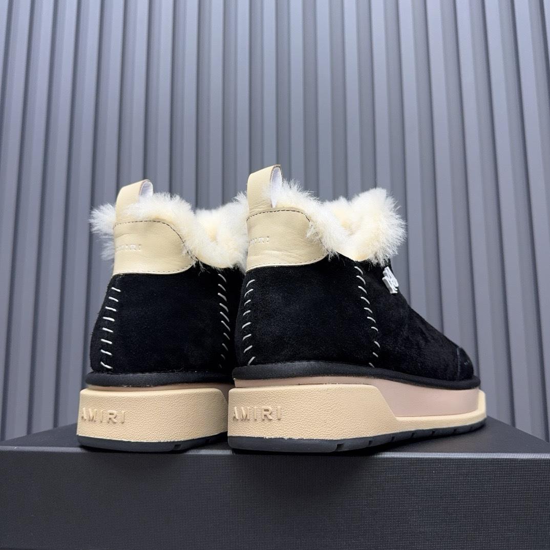 Amiri Malibu Shearling Lined Suede Boots - FashionPlug