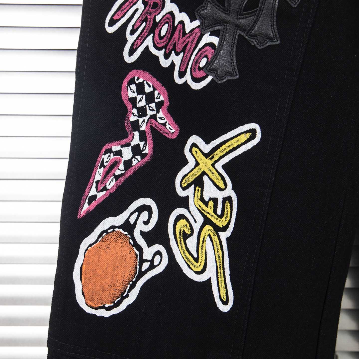 Chrome Hearts Patch Jeans - FashionPlug