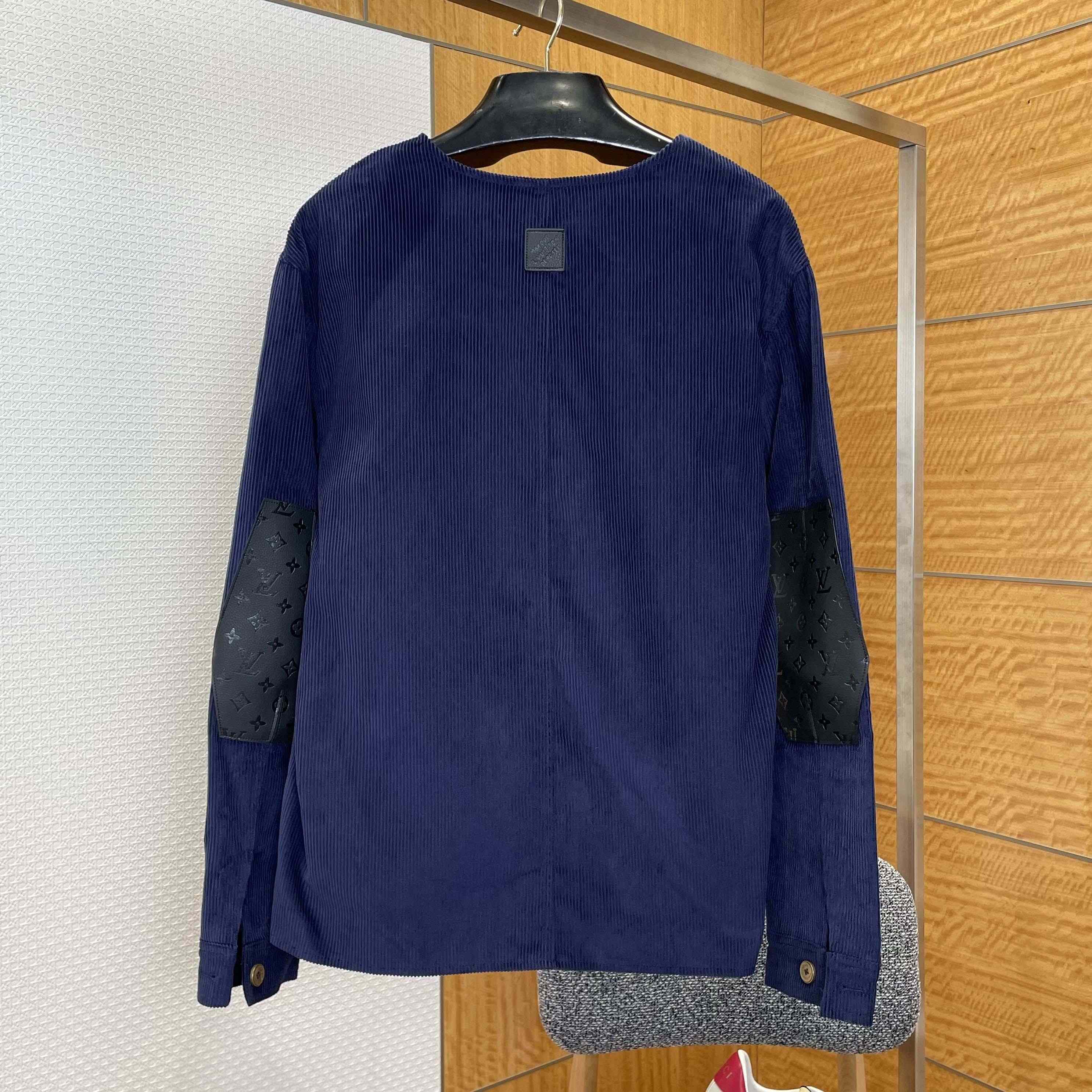 Louis Vuitton Corduroy Collarless Jacket - FashionPlug