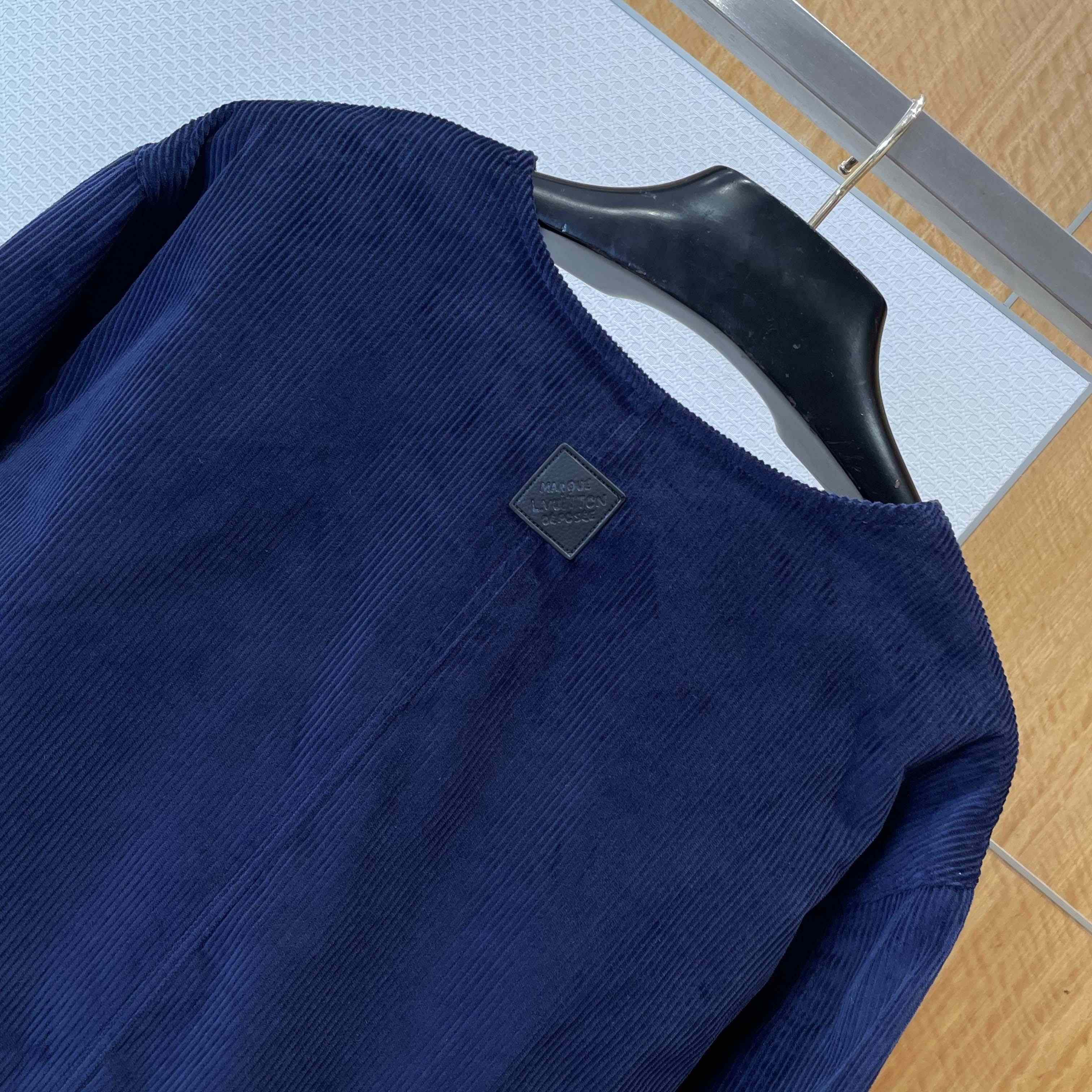Louis Vuitton Corduroy Collarless Jacket - FashionPlug