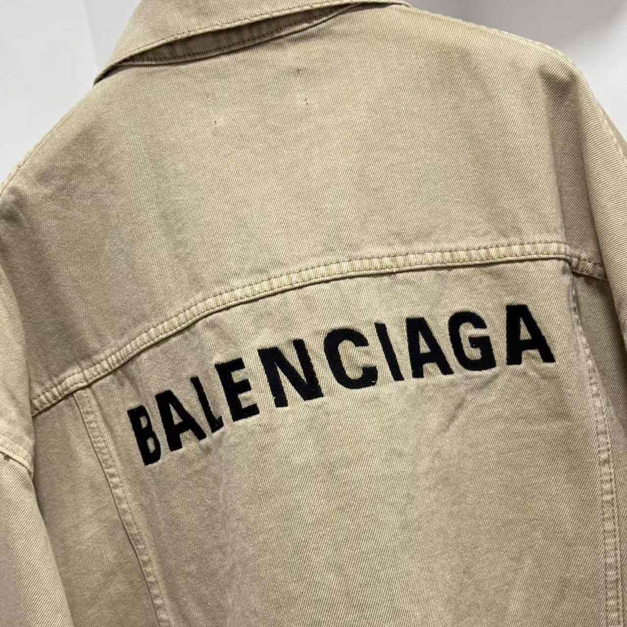 Balenciaga Oversized Denim Jacket - FashionPlug