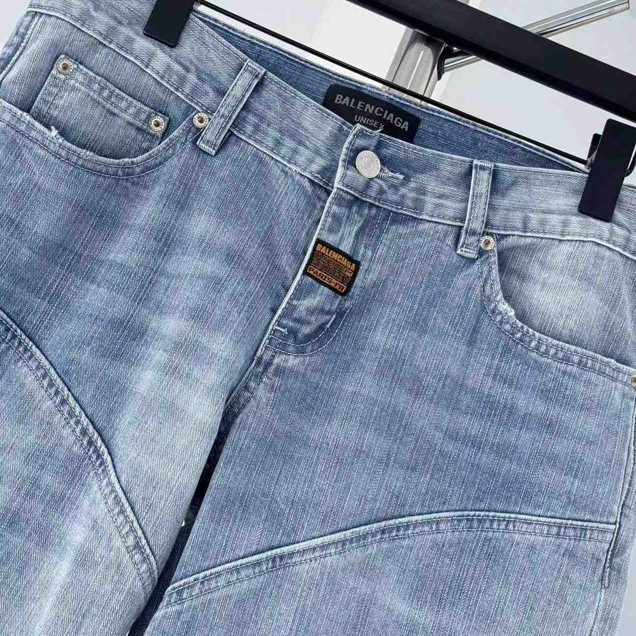 Balenciaga Fitted Low Rise Bootcut Jeans - FashionPlug