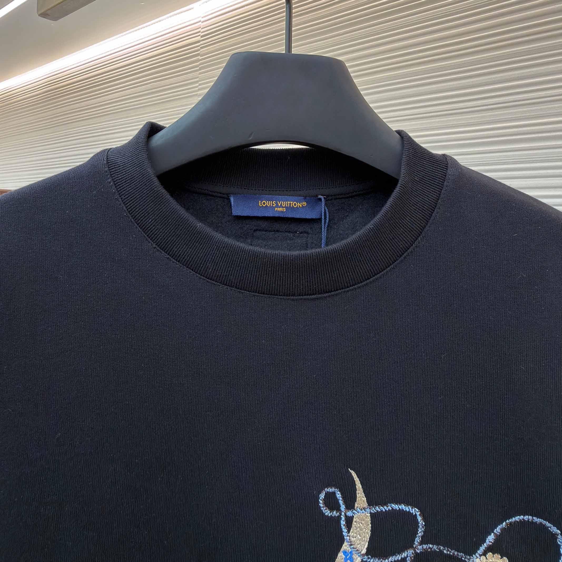 Louis Vuitton Embroidered Long-Sleeved Sweatshirt  - FashionPlug