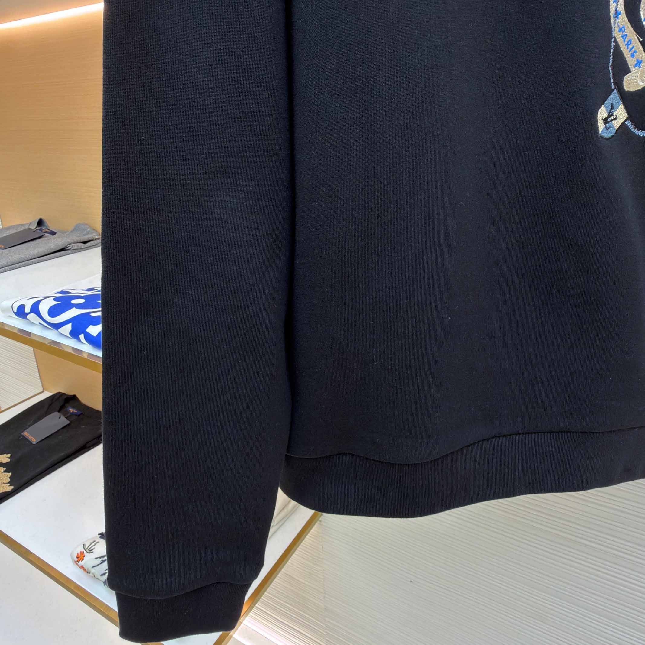 Louis Vuitton Embroidered Long-Sleeved Sweatshirt  - FashionPlug