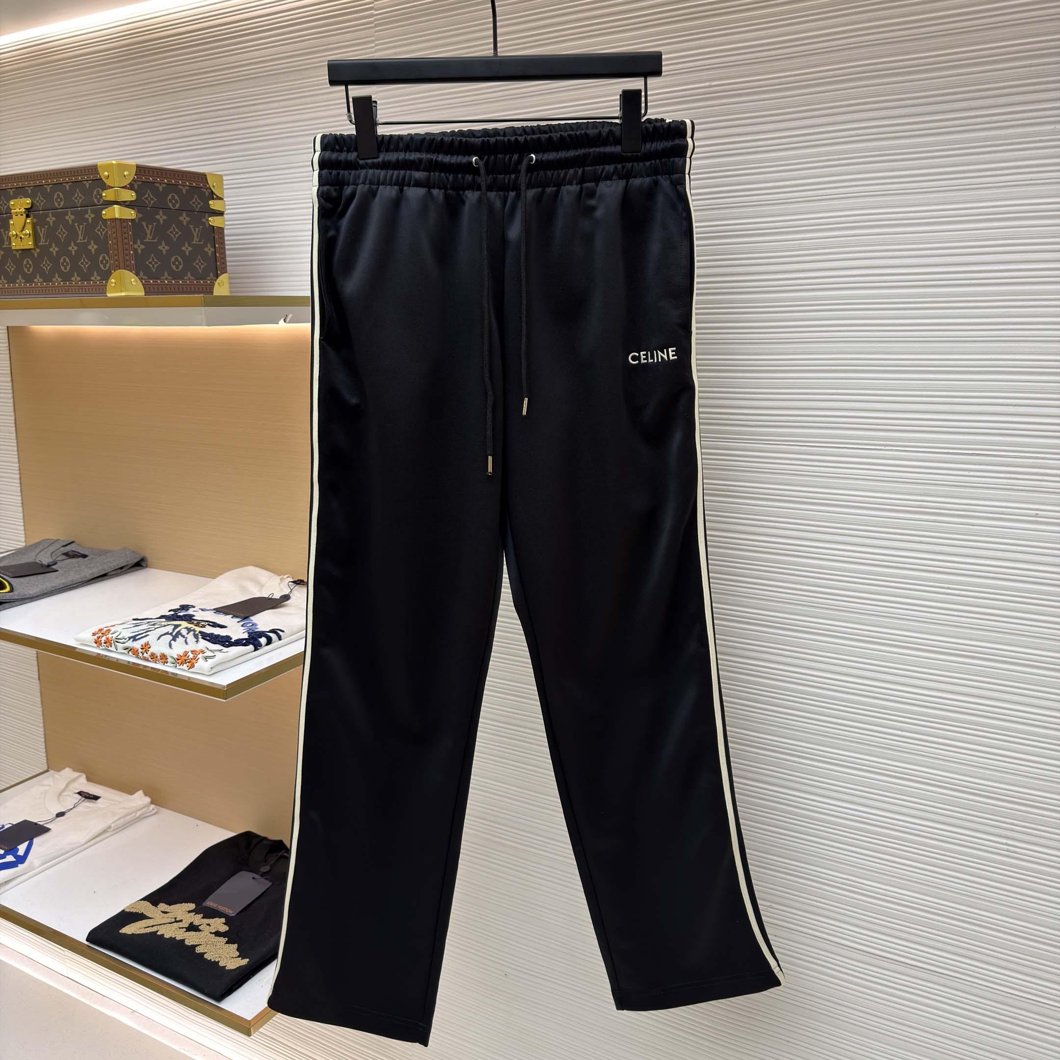 Celine Tracksuit Pants In Double Face Jersey - FashionPlug
