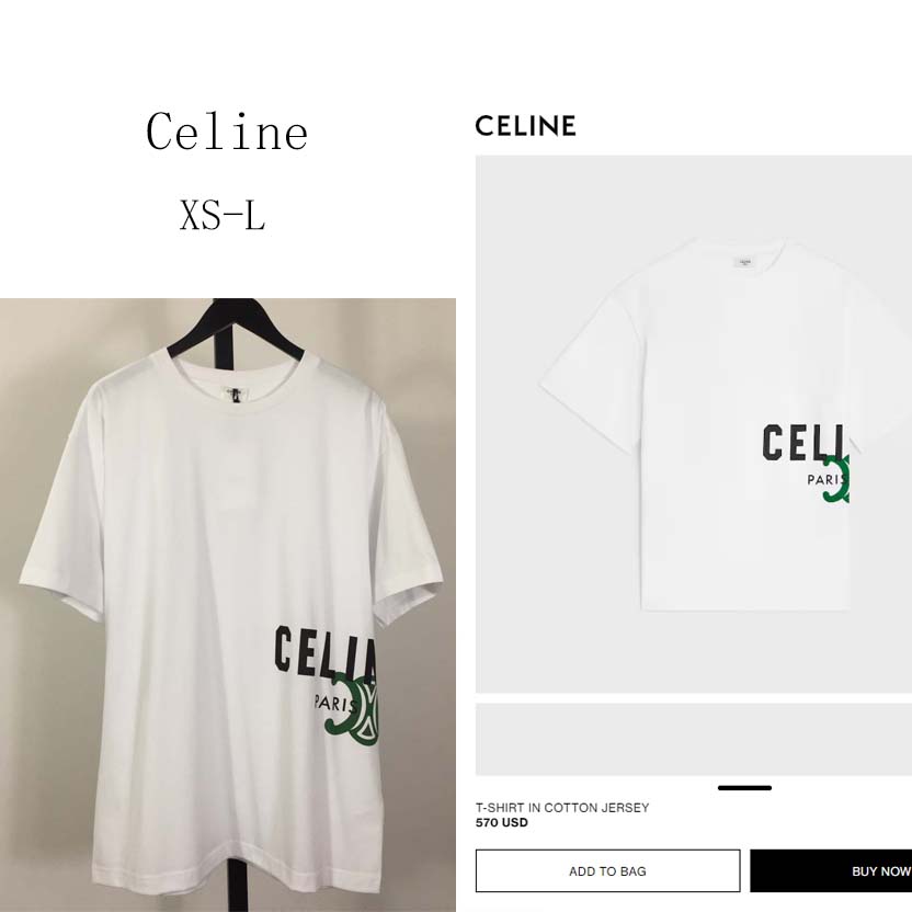 Celine T-shirt In Cotton Jersey - FashionPlug