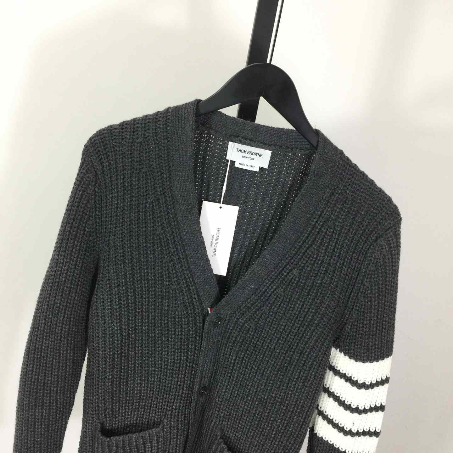 Thom Browne 4-Bar Cardigan - FashionPlug