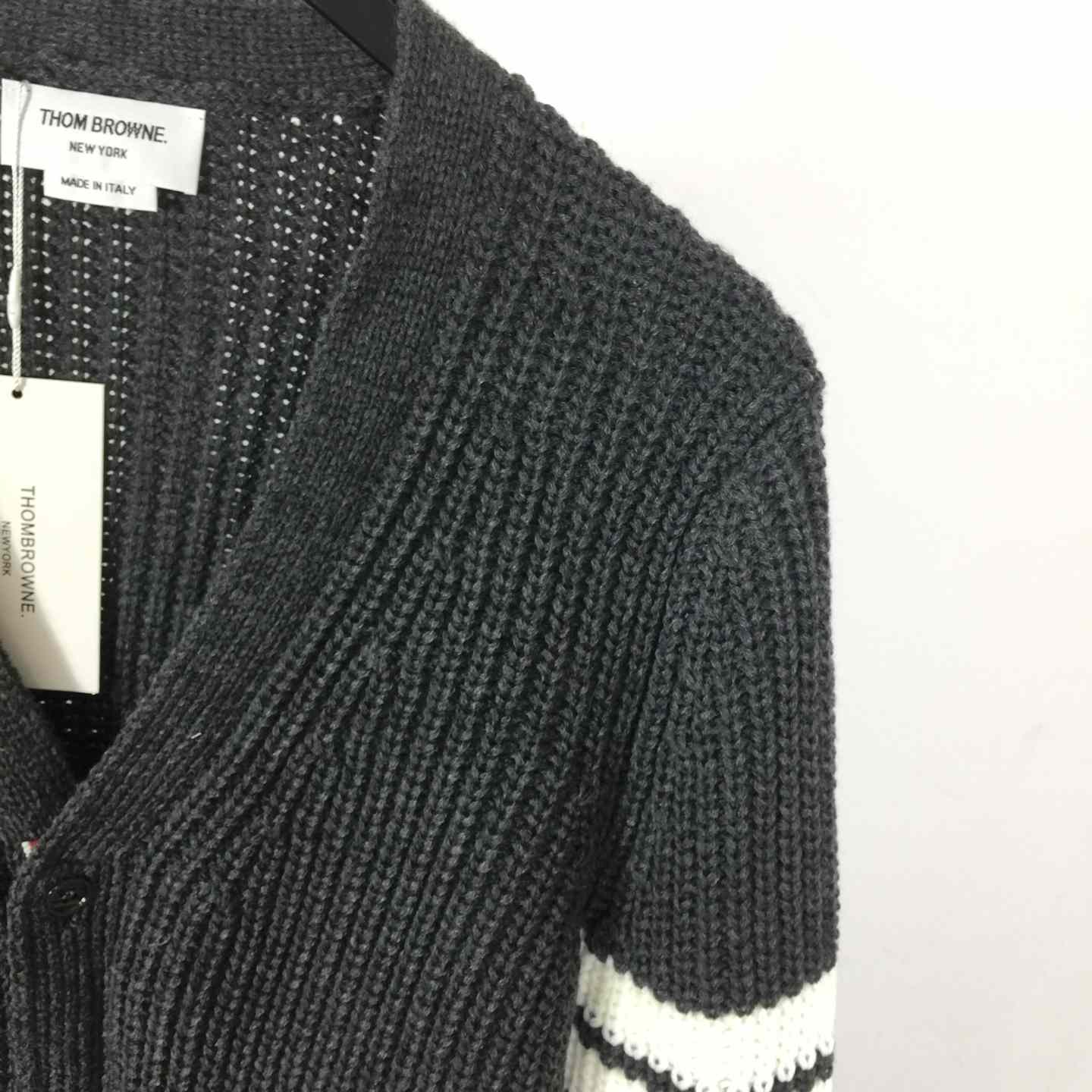 Thom Browne 4-Bar Cardigan - FashionPlug