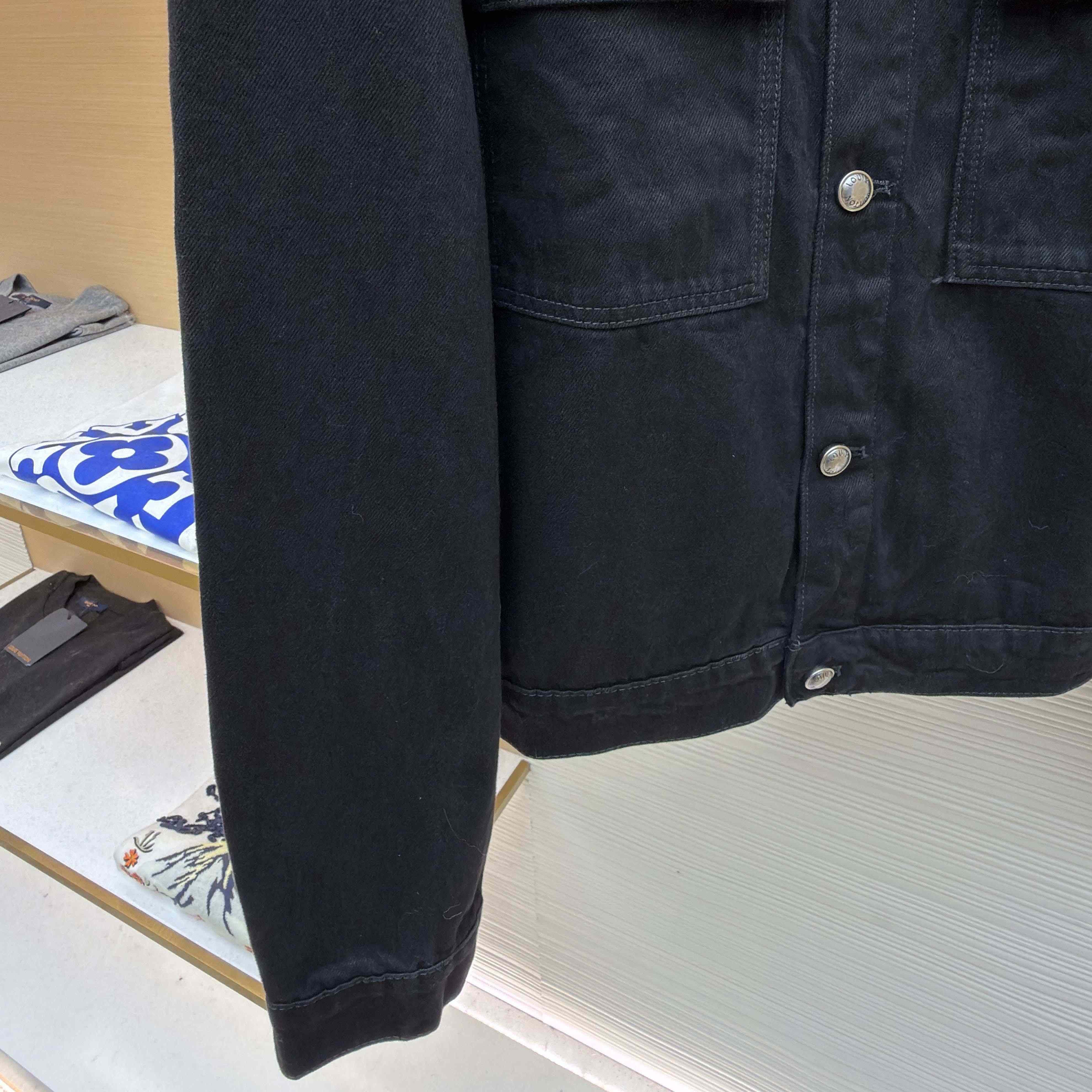 Louis Vuitton Monogram Destroy Denim Trucker Jacket - FashionPlug