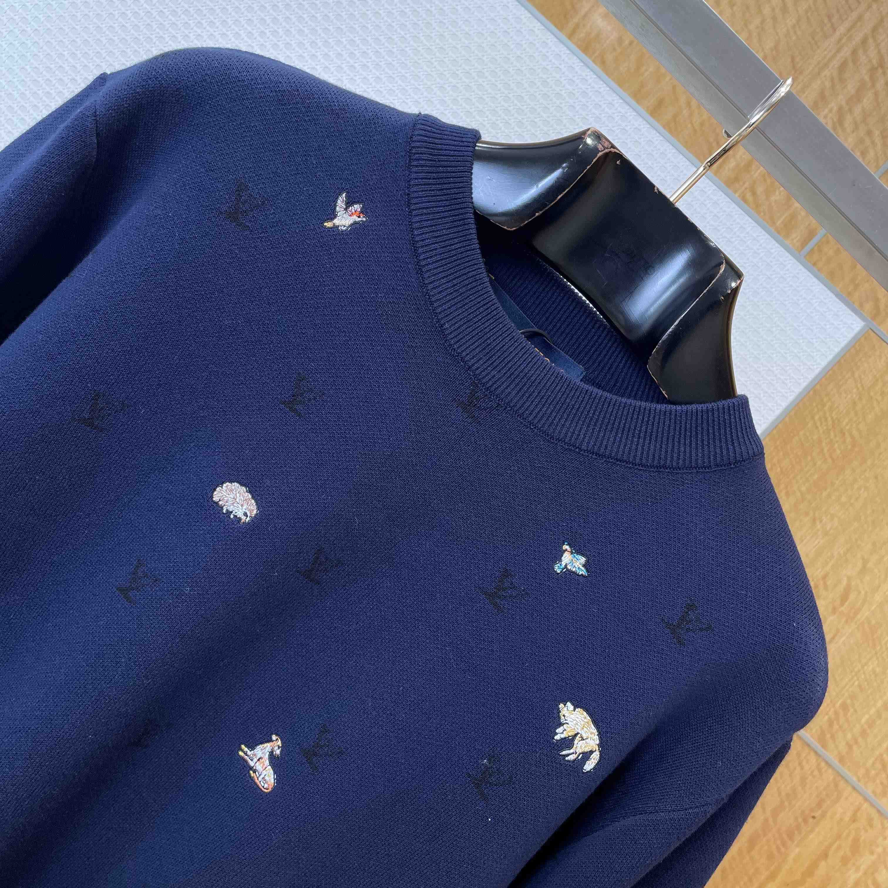 Louis Vuitton LV Blason Long-Sleeved Crewneck - FashionPlug